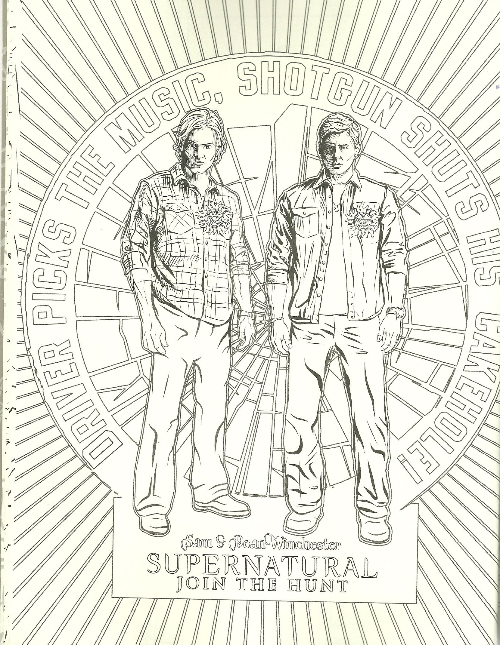 Supernatural Coloring Pages