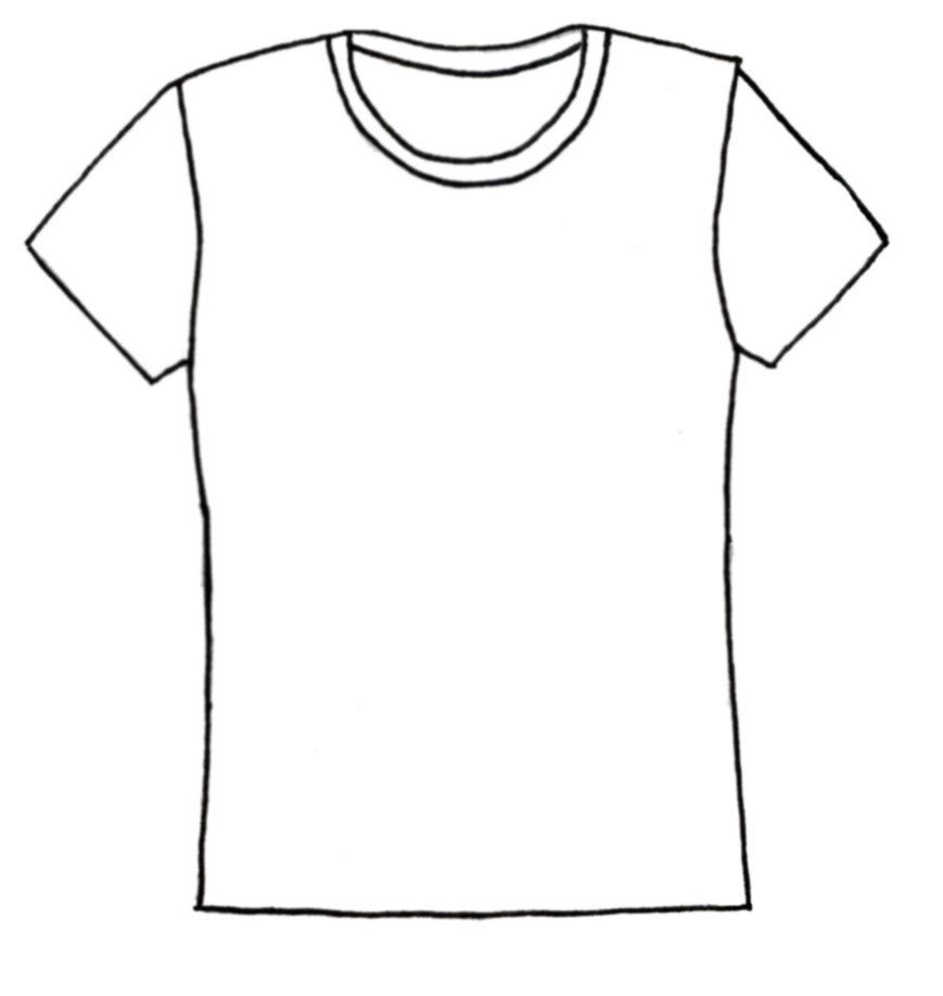 T Shirt Coloring Page Coloring Home