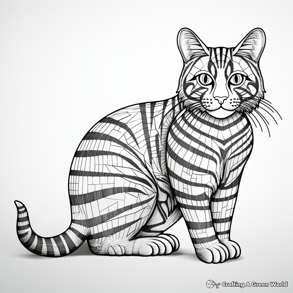Tabby Cat Coloring Pages Free Printable