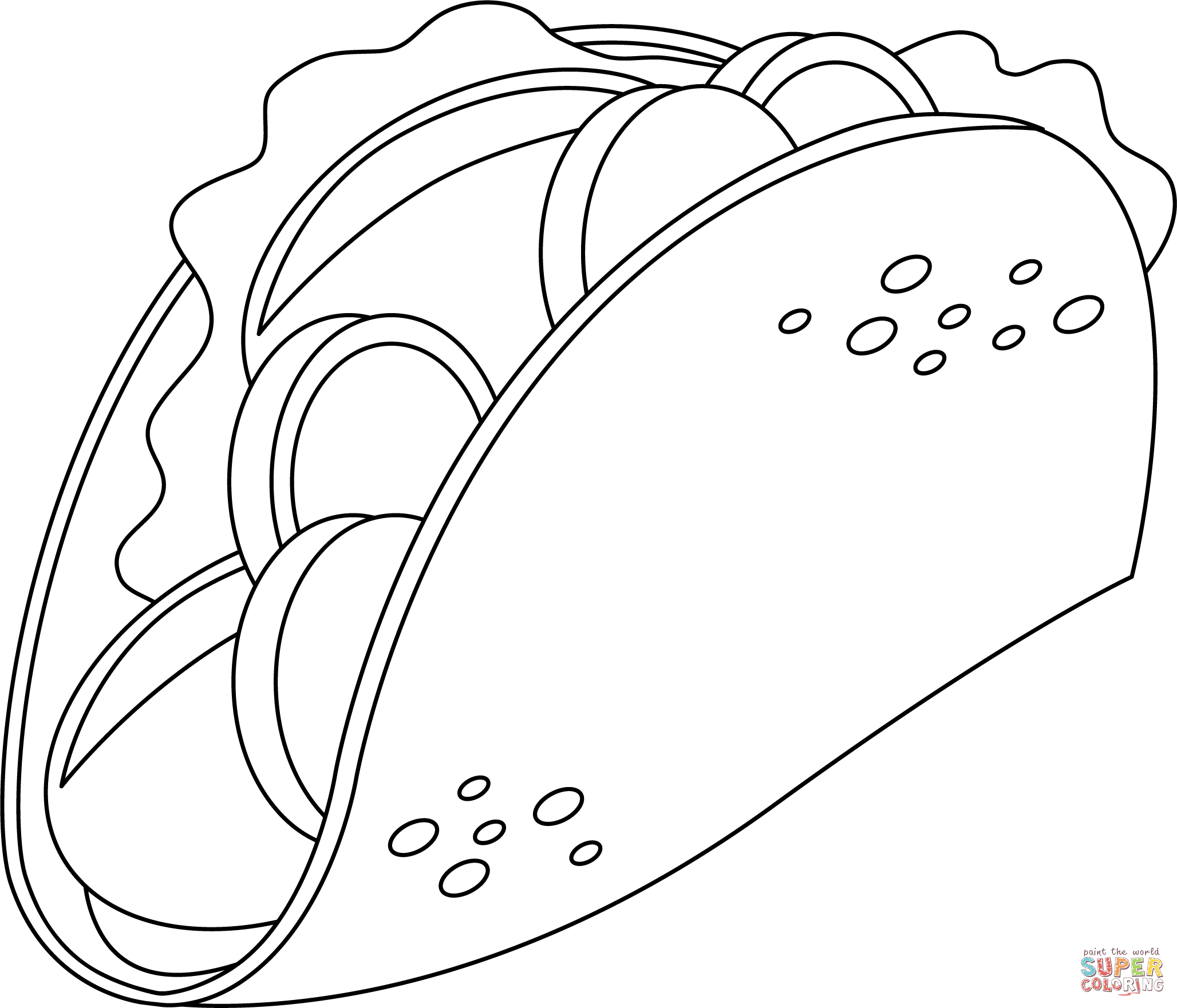 Taco Bell Coloring Pages