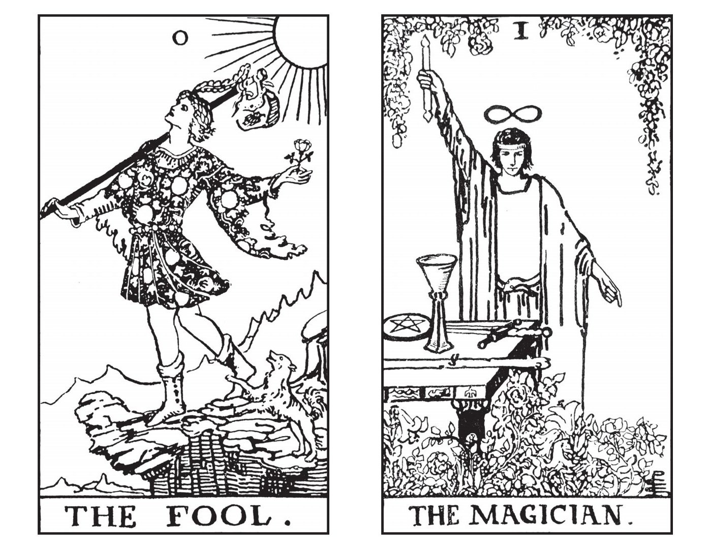 Tarot Card Coloring Pages Daily Tarot Draw