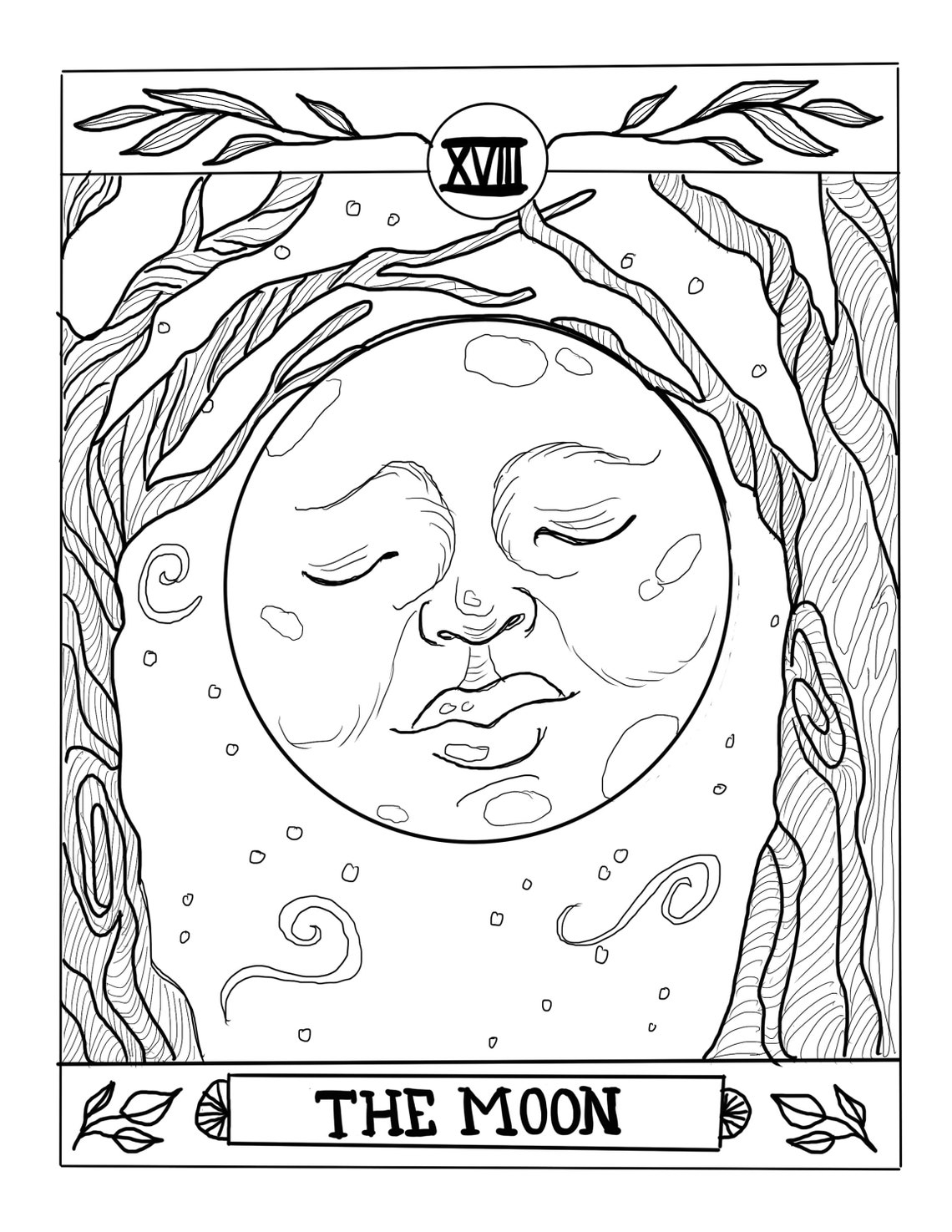 Tarot Coloring Page Digital Download Pack Etsy