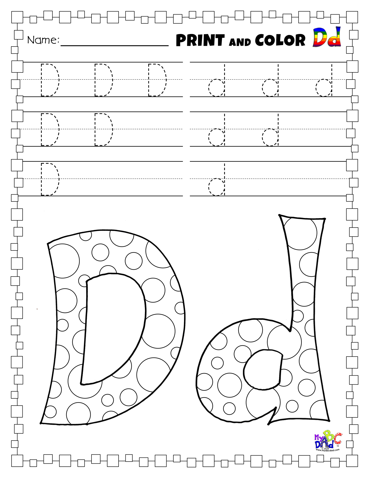 Teaching Abcs Student Learning Coloring Letters Coloring Pages Vpk Letter D Class