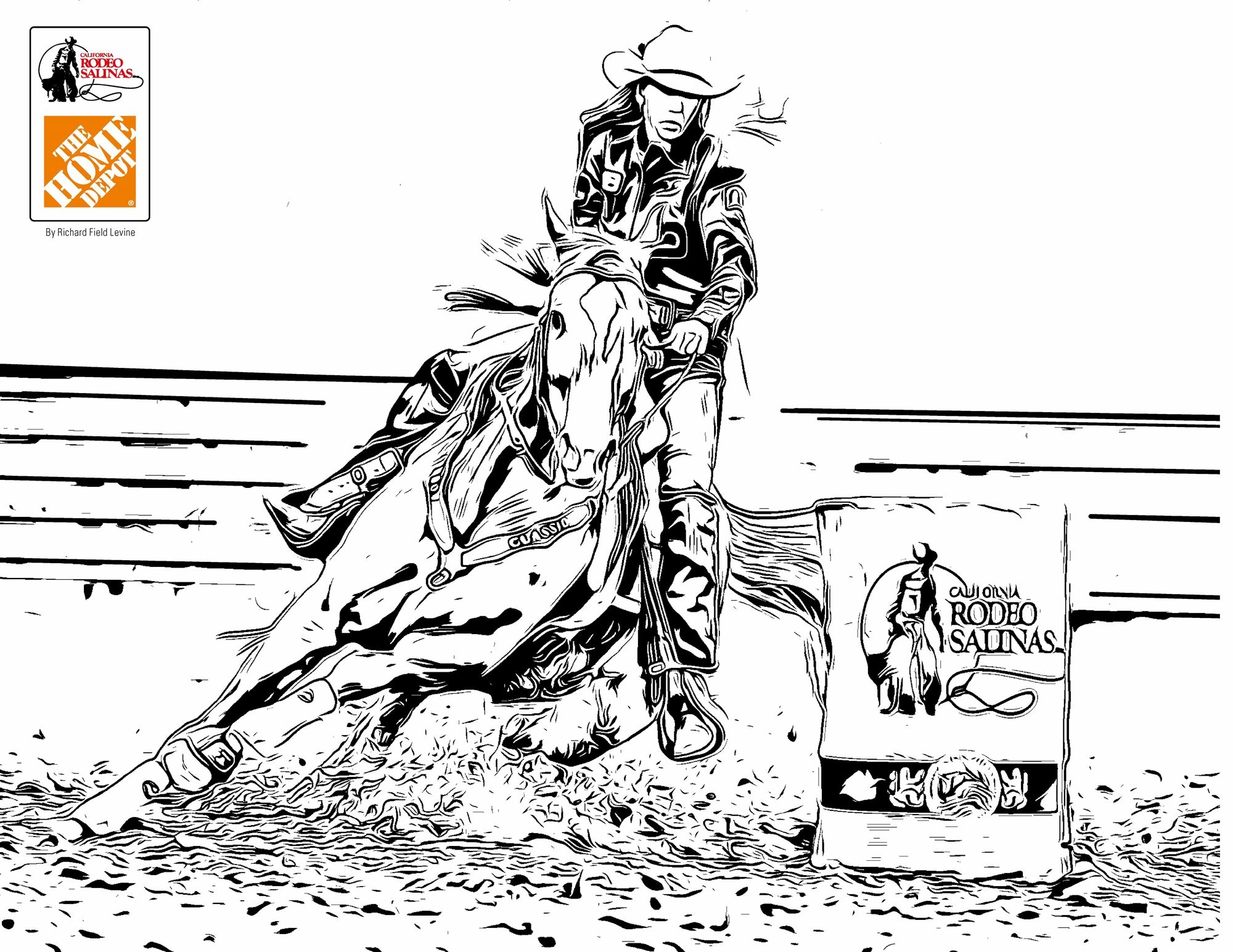 Coloring Pages Of Team Roping