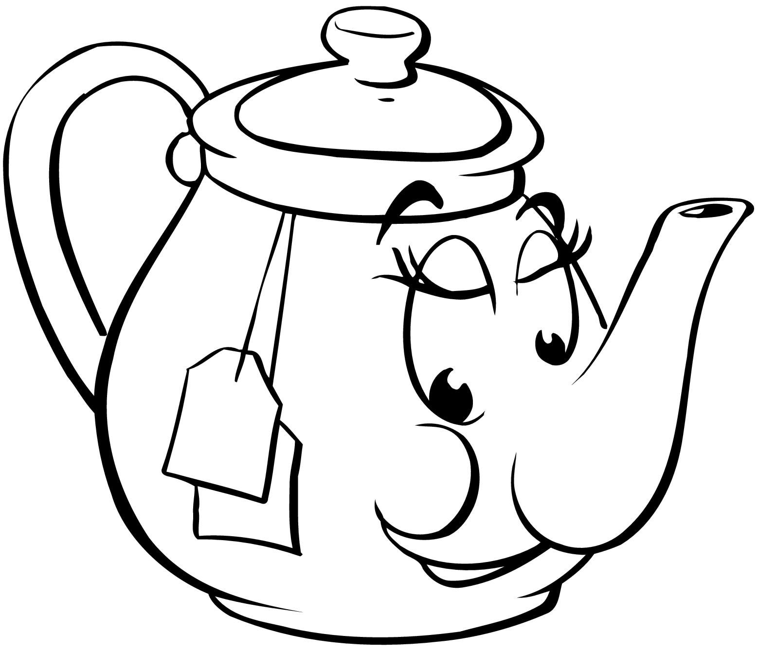 Teapot Coloring Page Printable Tedy Printable Activities
