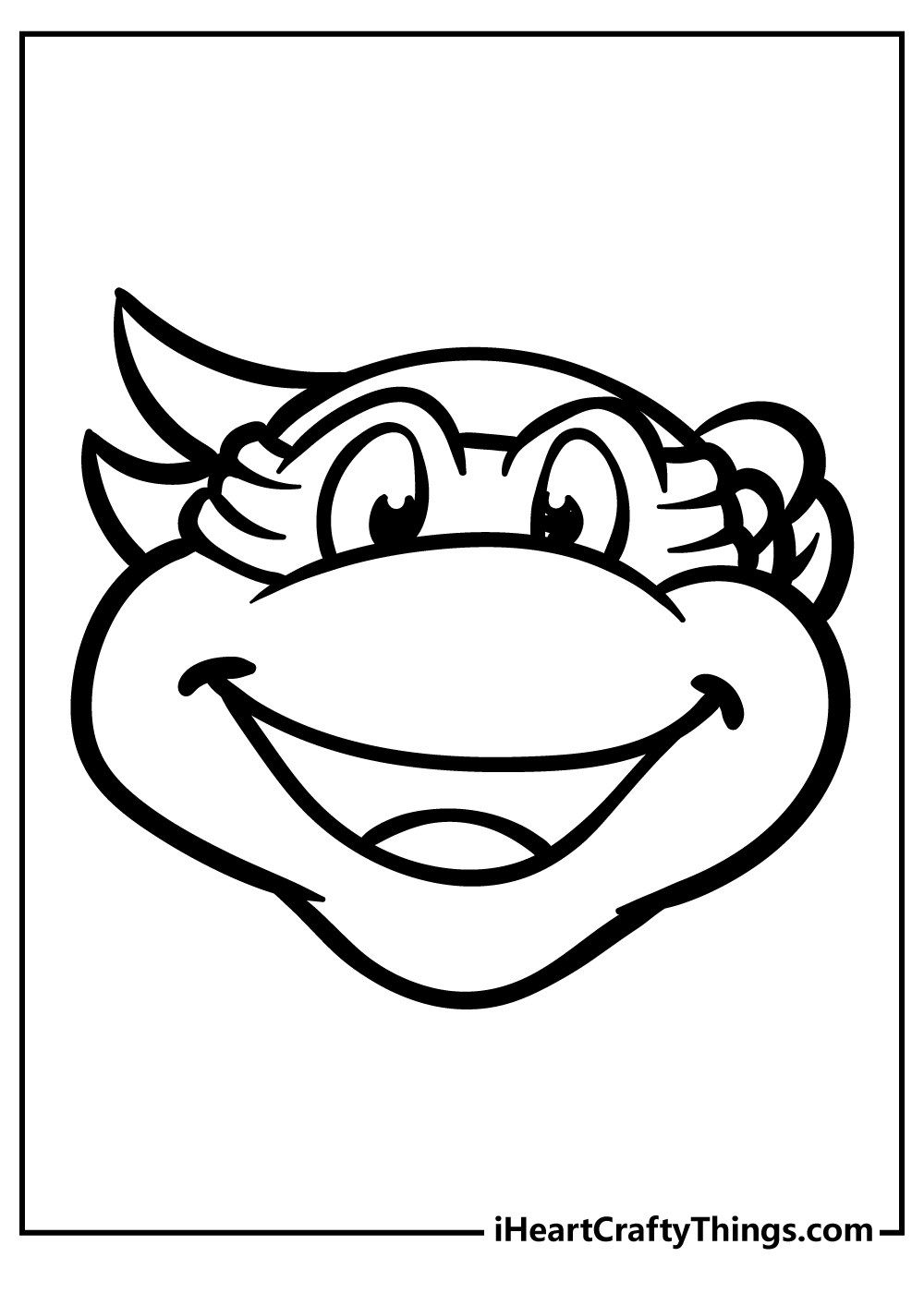 Teenage Mutant Ninja Turtles Heads Coloring Pages