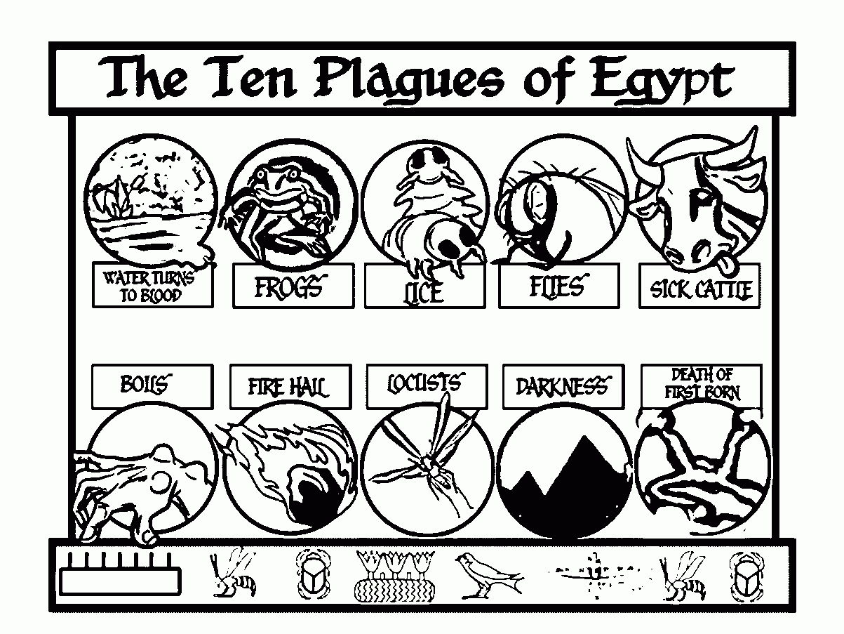 10 Plagues Coloring Pages