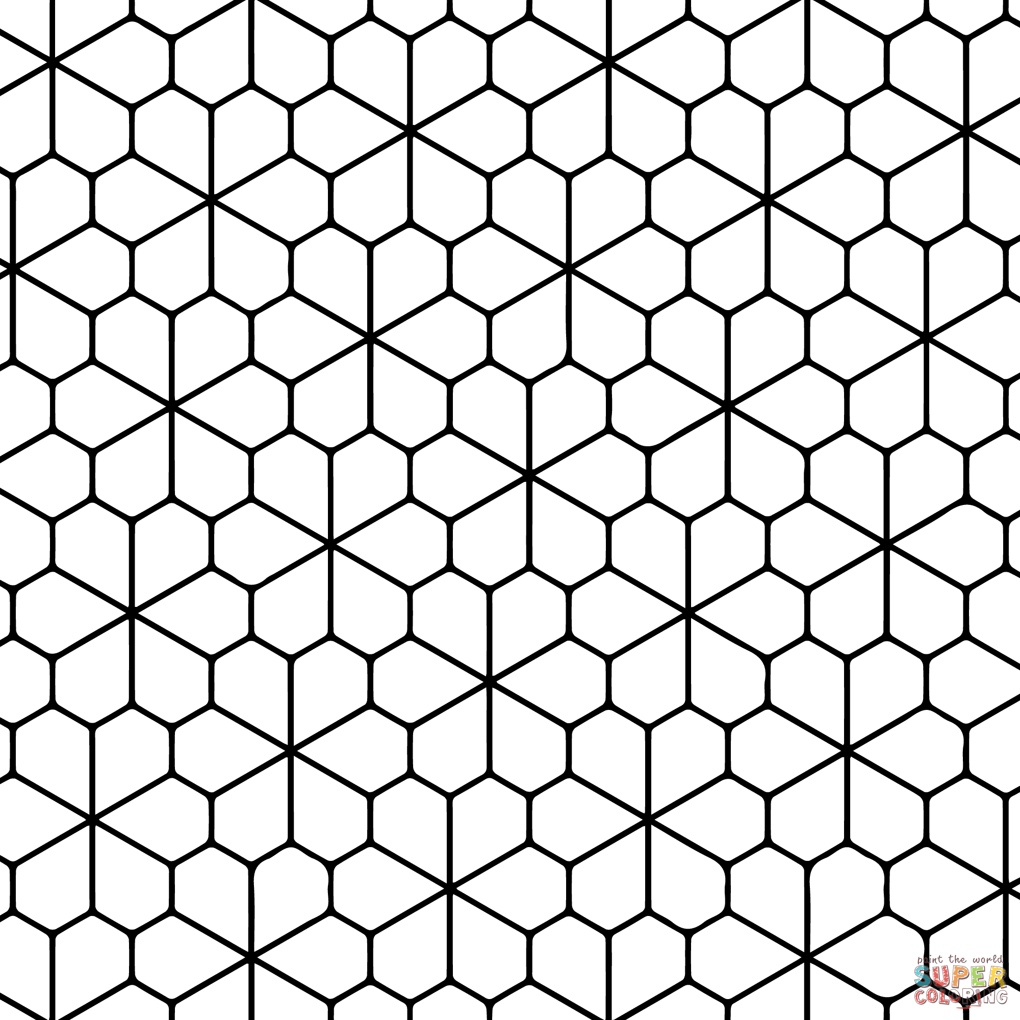 Tessellation Patterns Coloring Pages Coloring Home