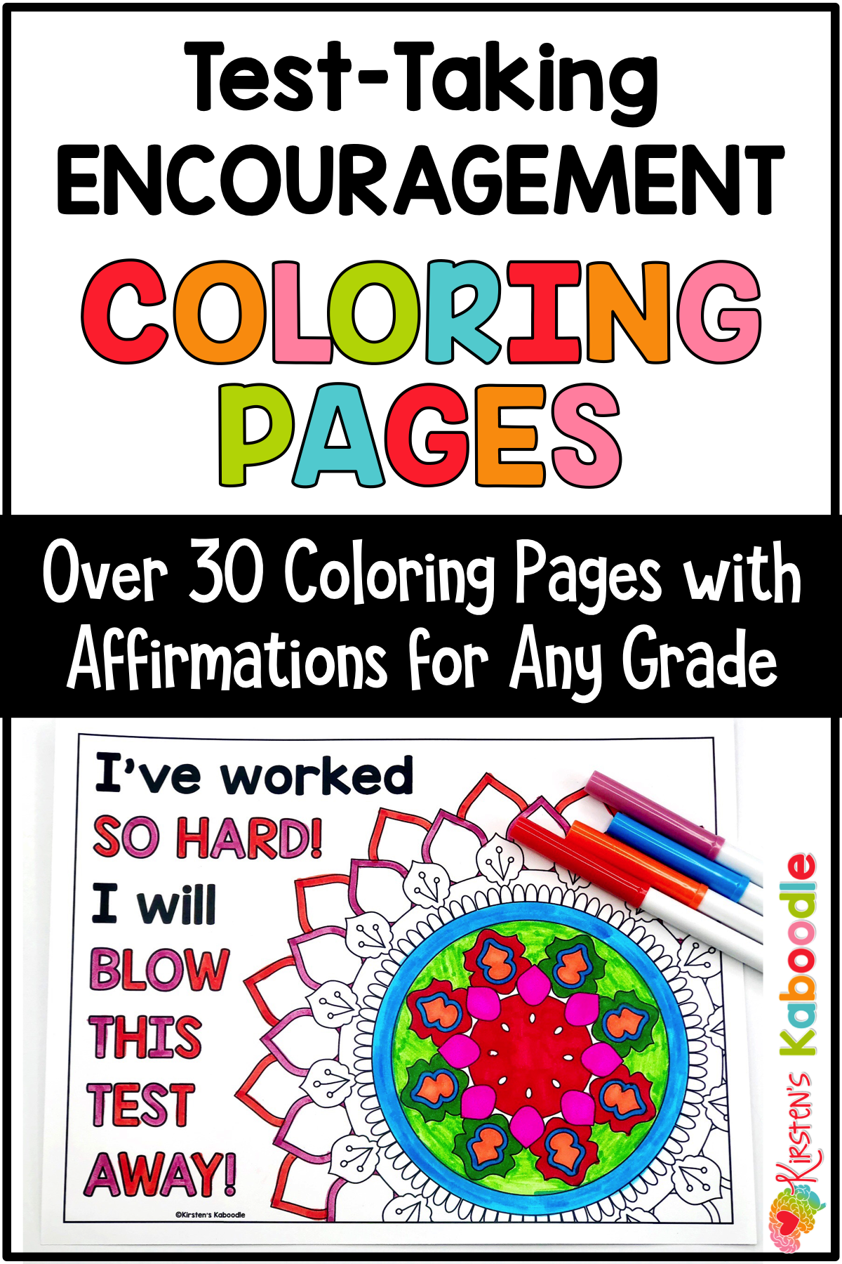 Testing Motivation Coloring Pages Testing Motivation State Testing Encouragement Testing