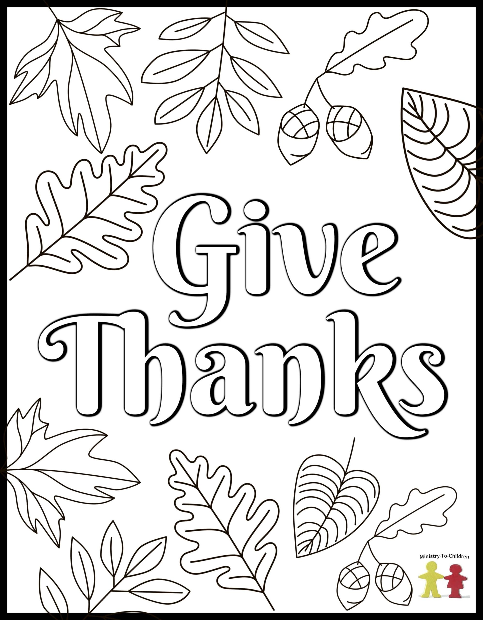 Free Thanksgiving Color Pages