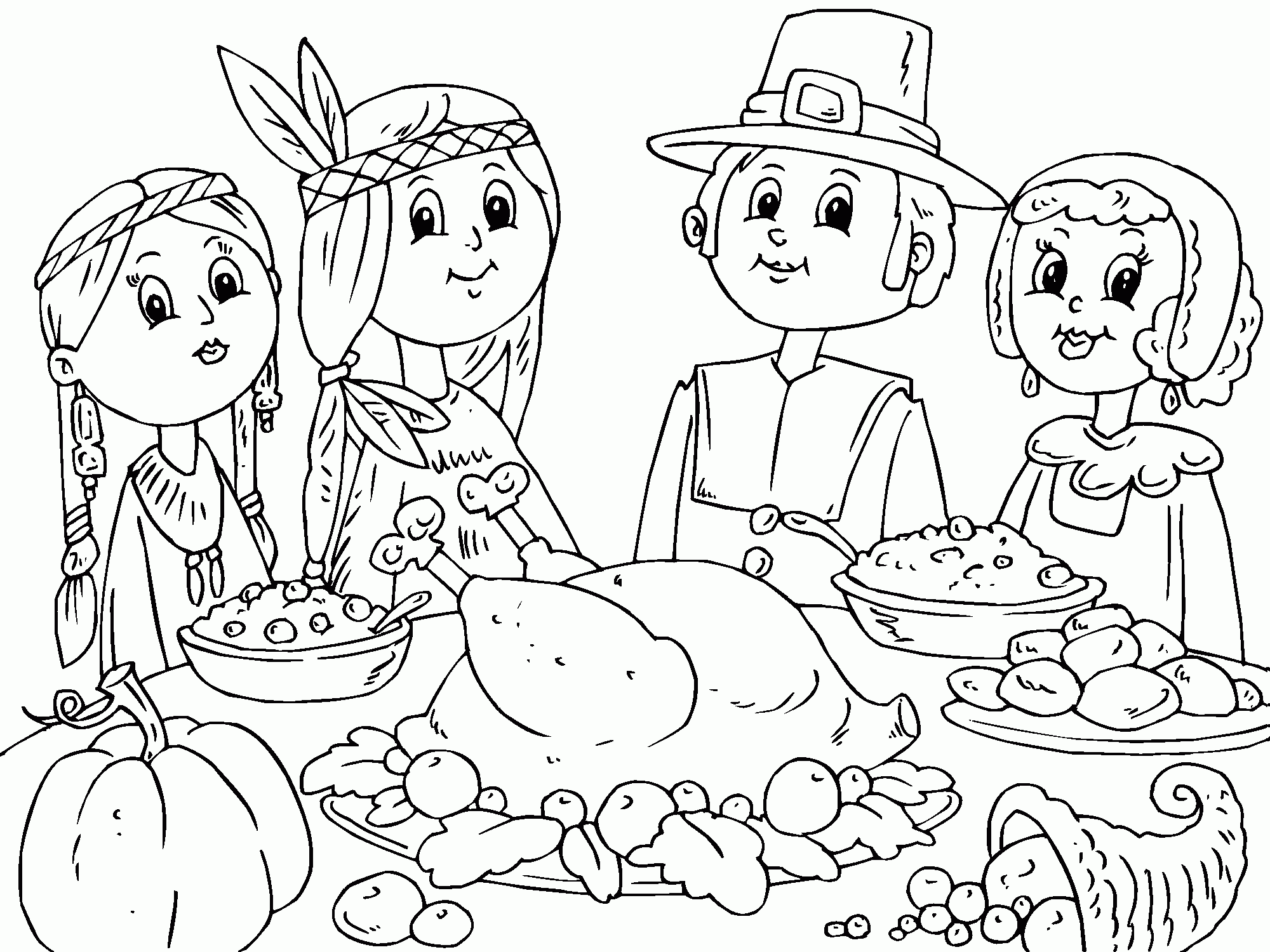 Thanksgiving Day Coloring Pages Crafts And Worksheets For Preschool Toddler And Kindergarten