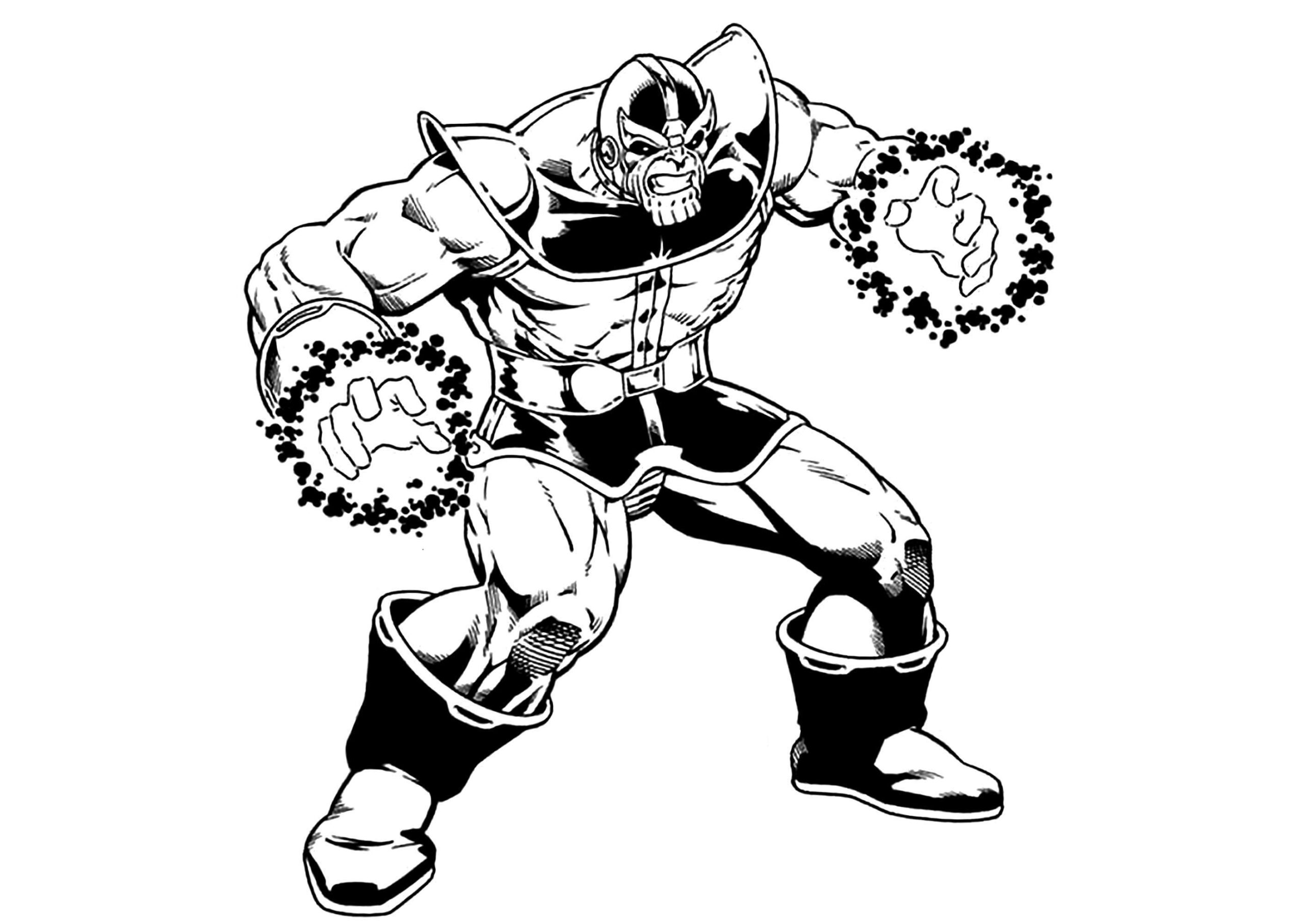 Thanos Coloring Page