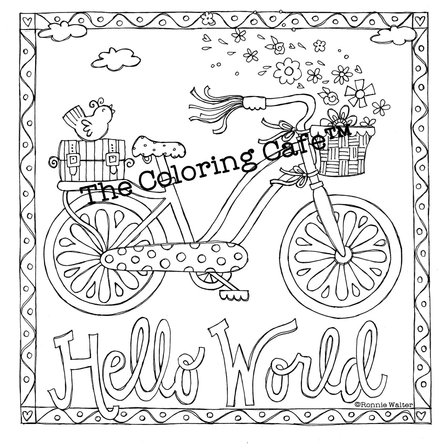The Coloring Cafe Coloring Book For Grown Up Girls Adult