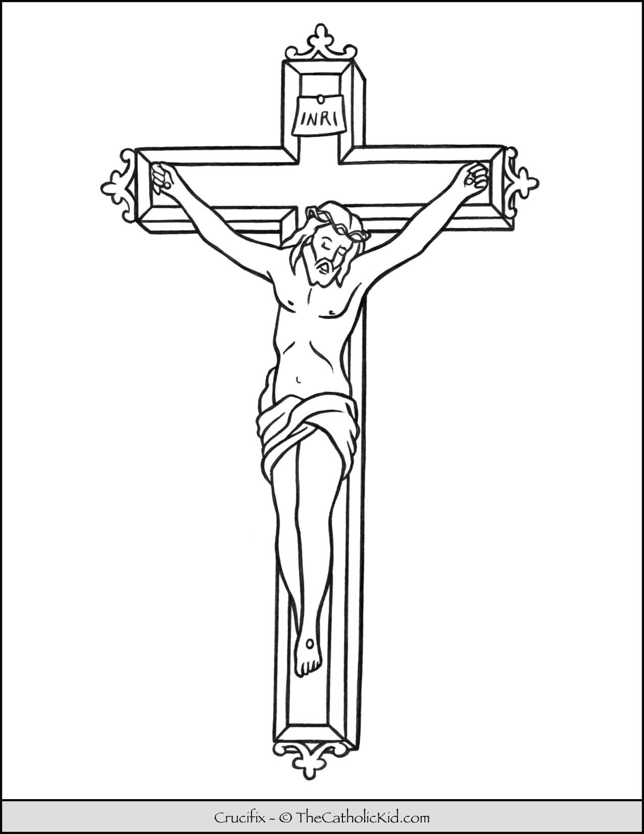 Jesus Crucifixion Coloring Pages