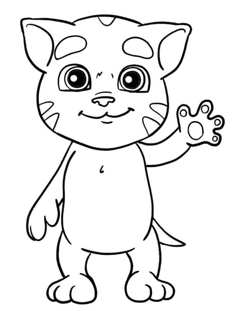 The Cutest Baby Talking Tom Coloring Page Free Printable Coloring Pages For Kids