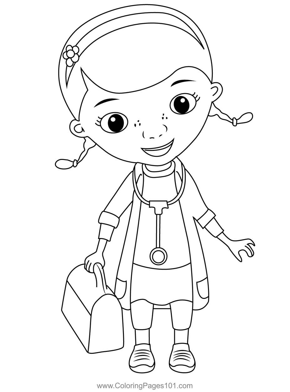 The Doc Mcstuffins Coloring Page For Kids Free Doc McStuffins Printable Coloring Pages Online