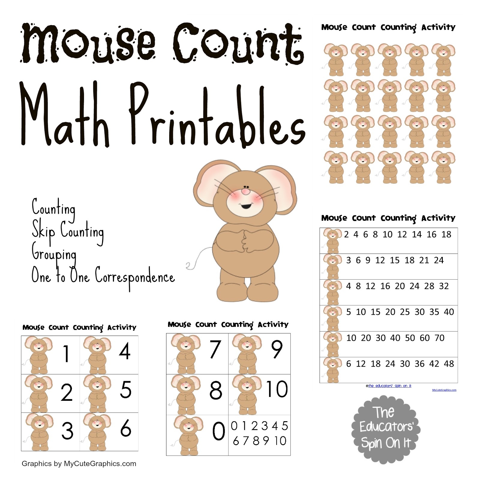 The Educators Spin On It Mouse Count Activities VBC Summer Camp