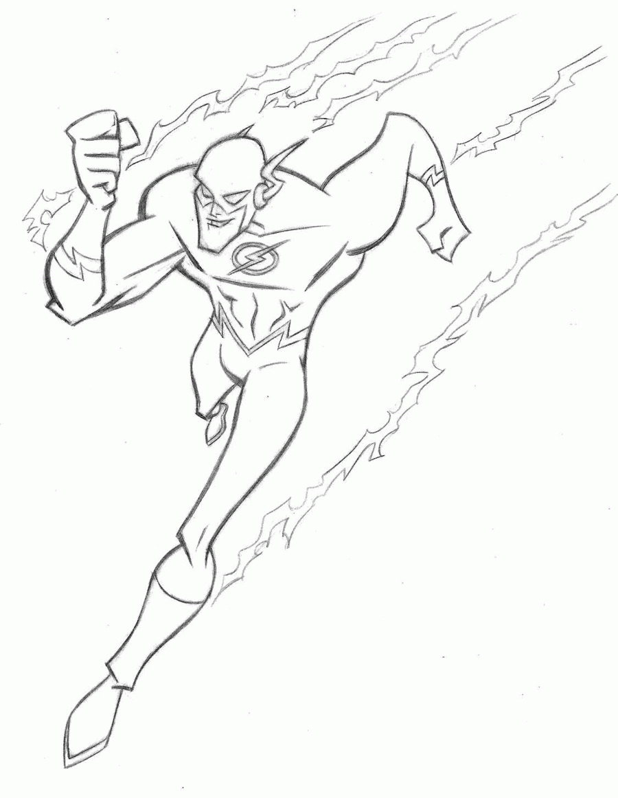 The Flash Coloring Page Coloring Home