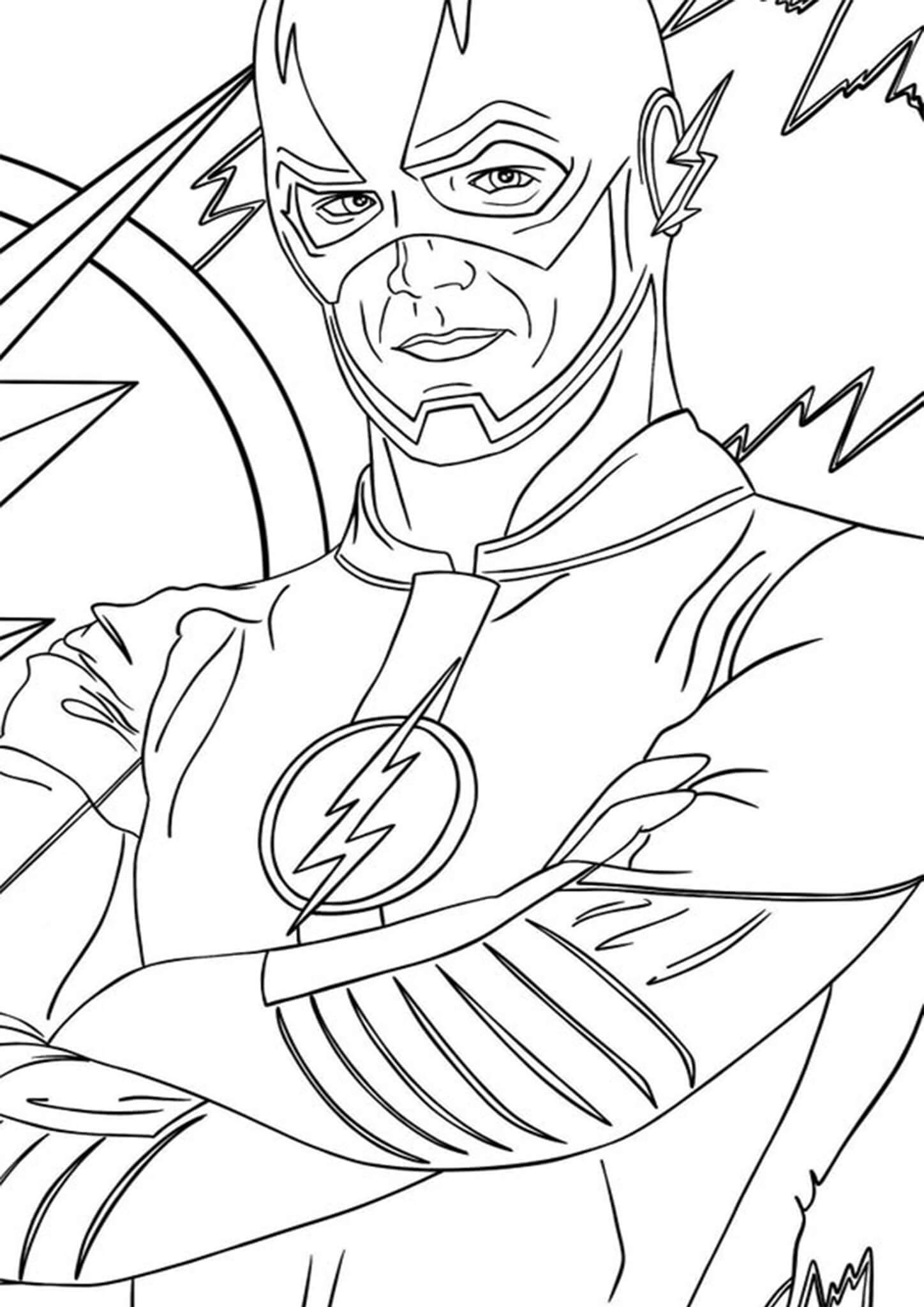The Flash Cw Coloring Coloring Pages