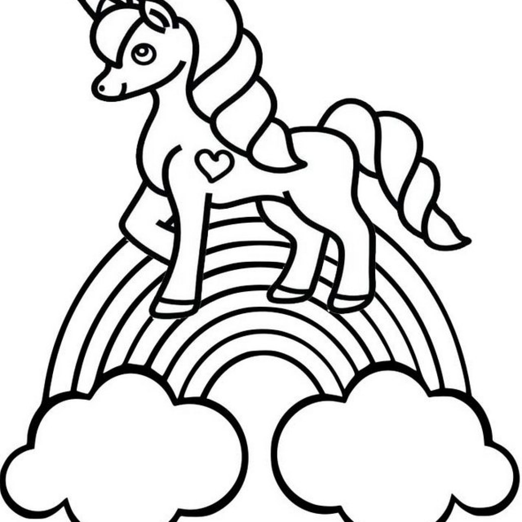 Free Coloring Pages Of Unicorns
