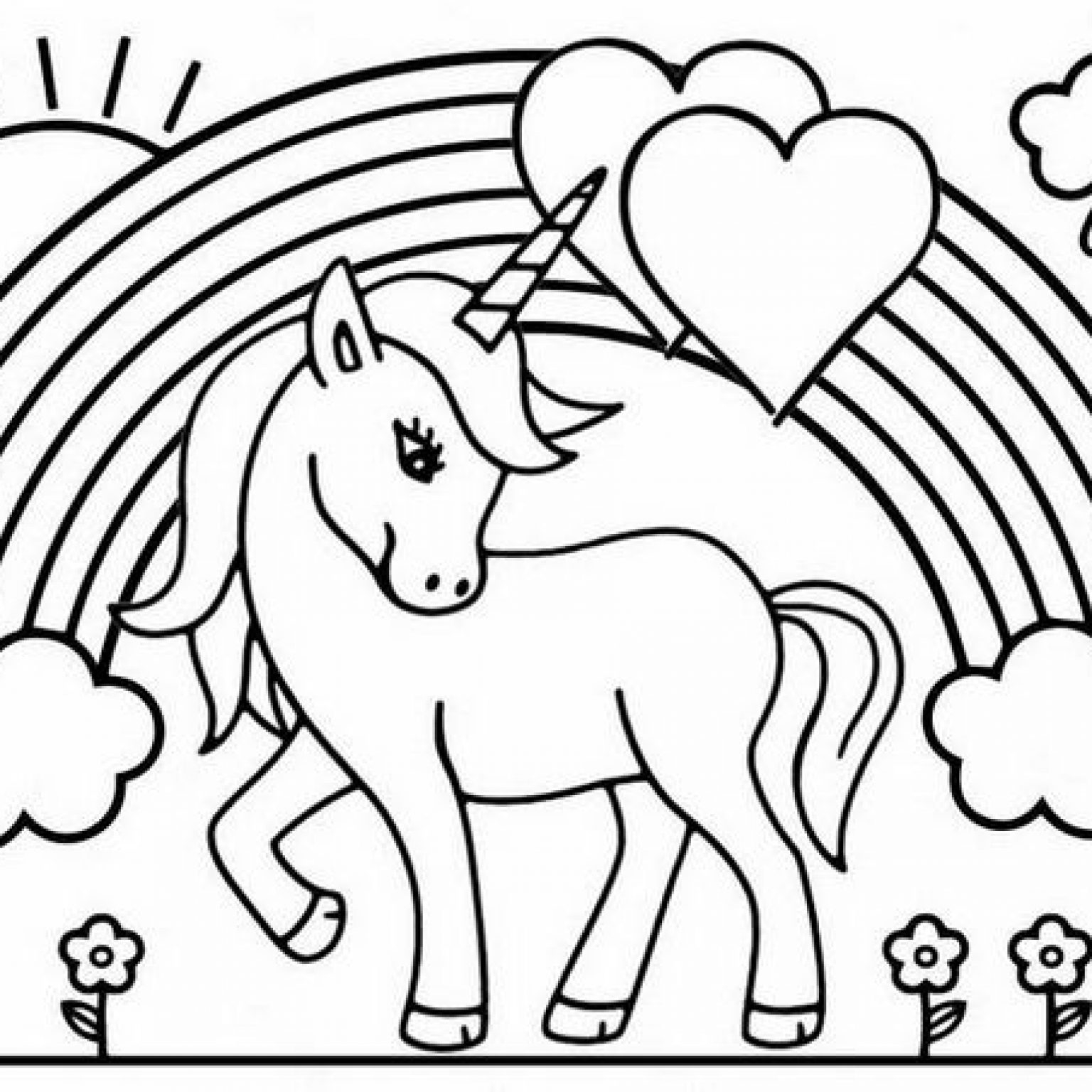 Coloring Pages For Girls Unicorn