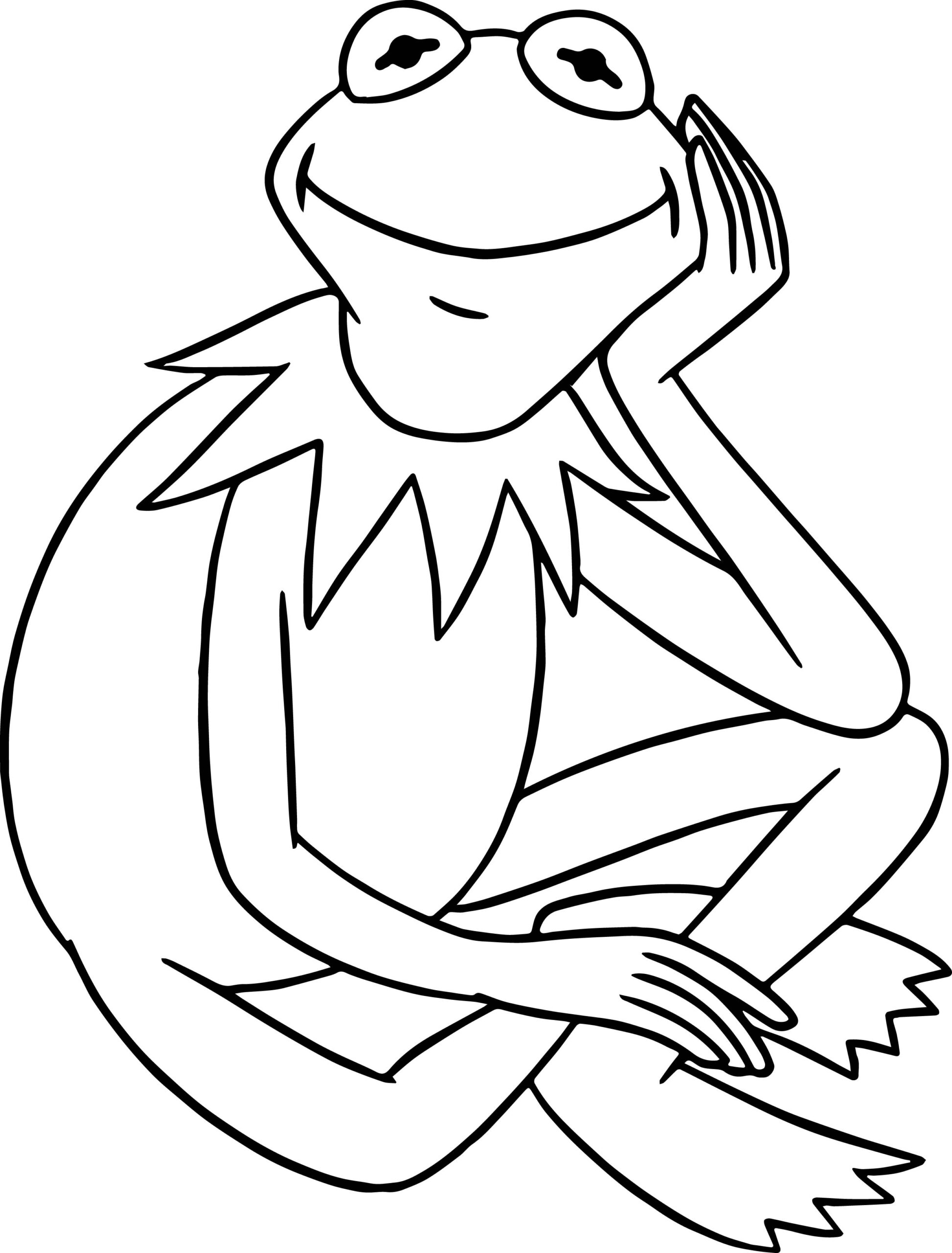 The Muppets Kermit The Frog Waiting Coloring Pages Wecoloringpage