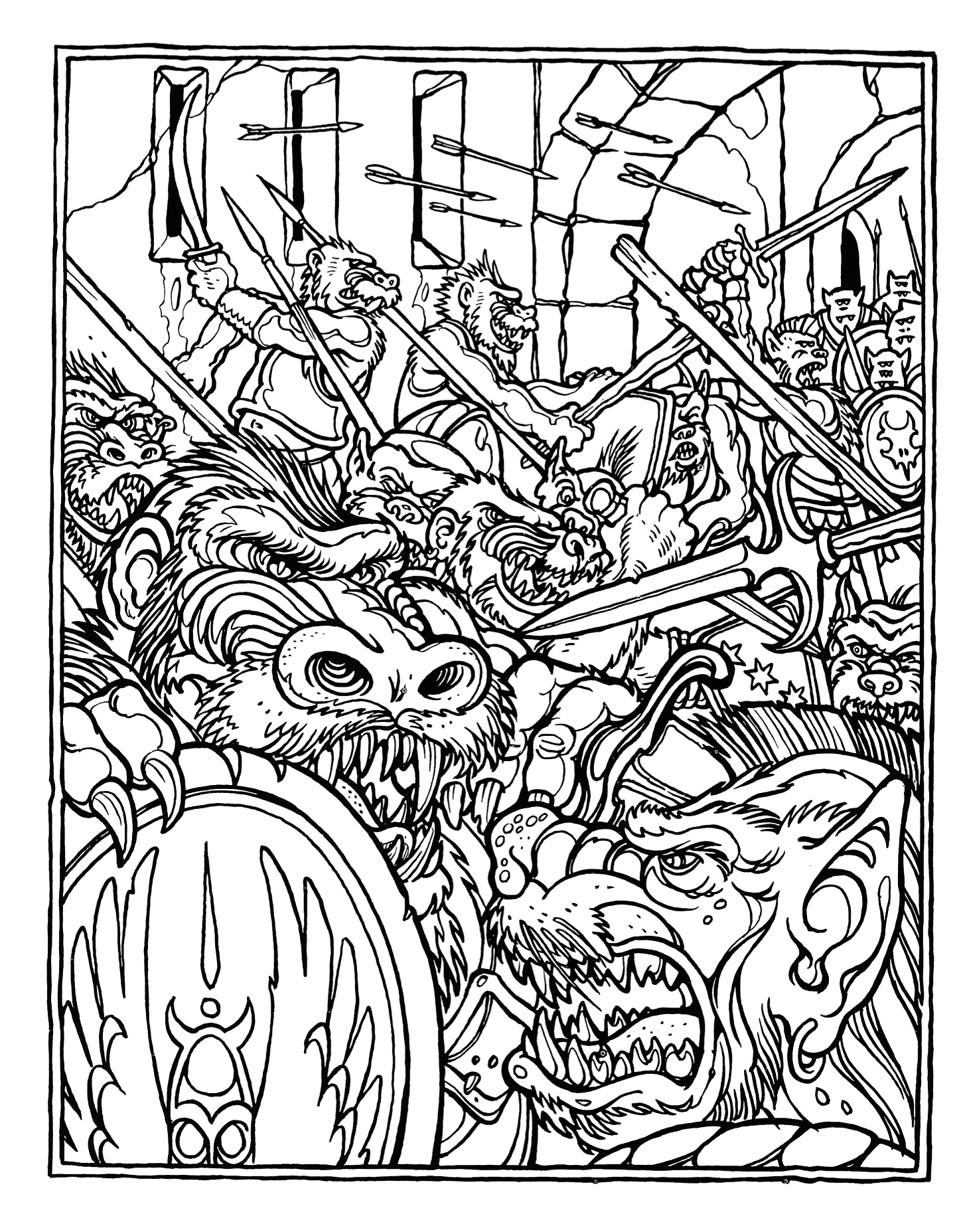The Official Advanced Dungeons And Dragons Coloring Book Illustrated By Greg Irons 1979