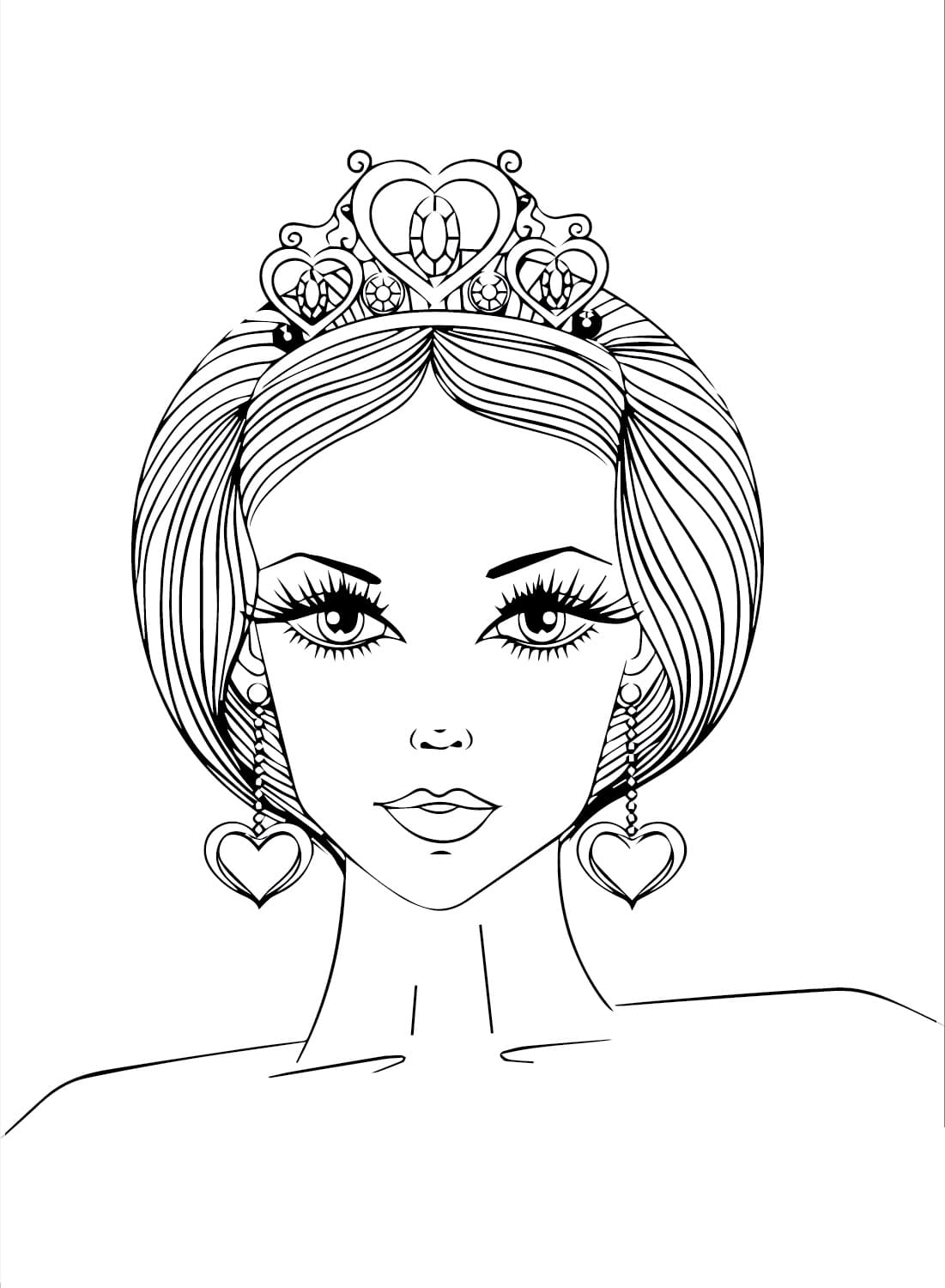 The Queen Coloring Page Download Print Or Color Online For Free