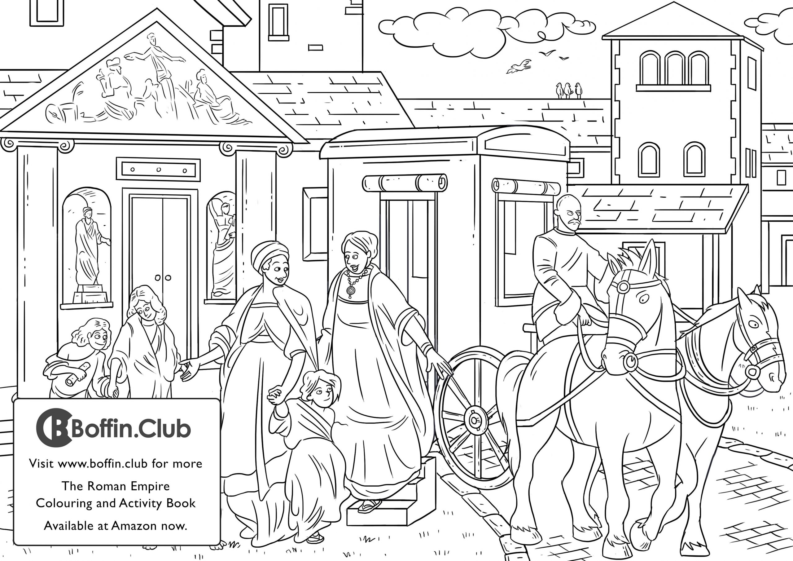 The Roman Empire Colouring And Activity Book