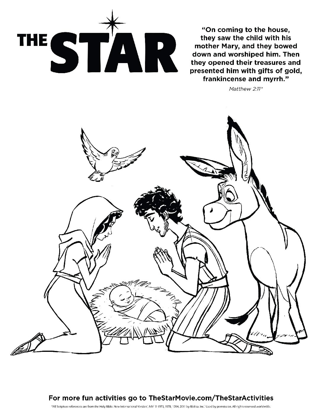 The Star Coloring Pages IMOM