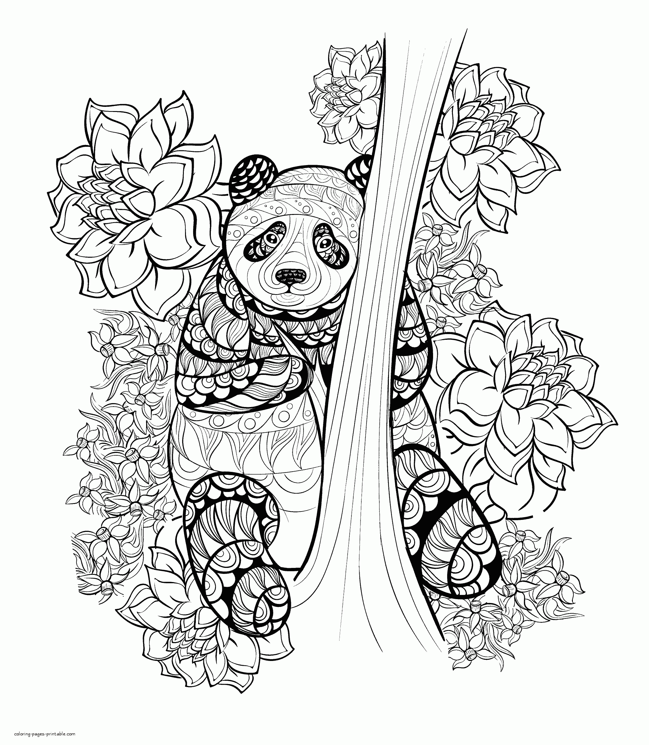 The Top 23 Ideas About Panda Coloring Pages For Adults Home Family Style And Art Ideas