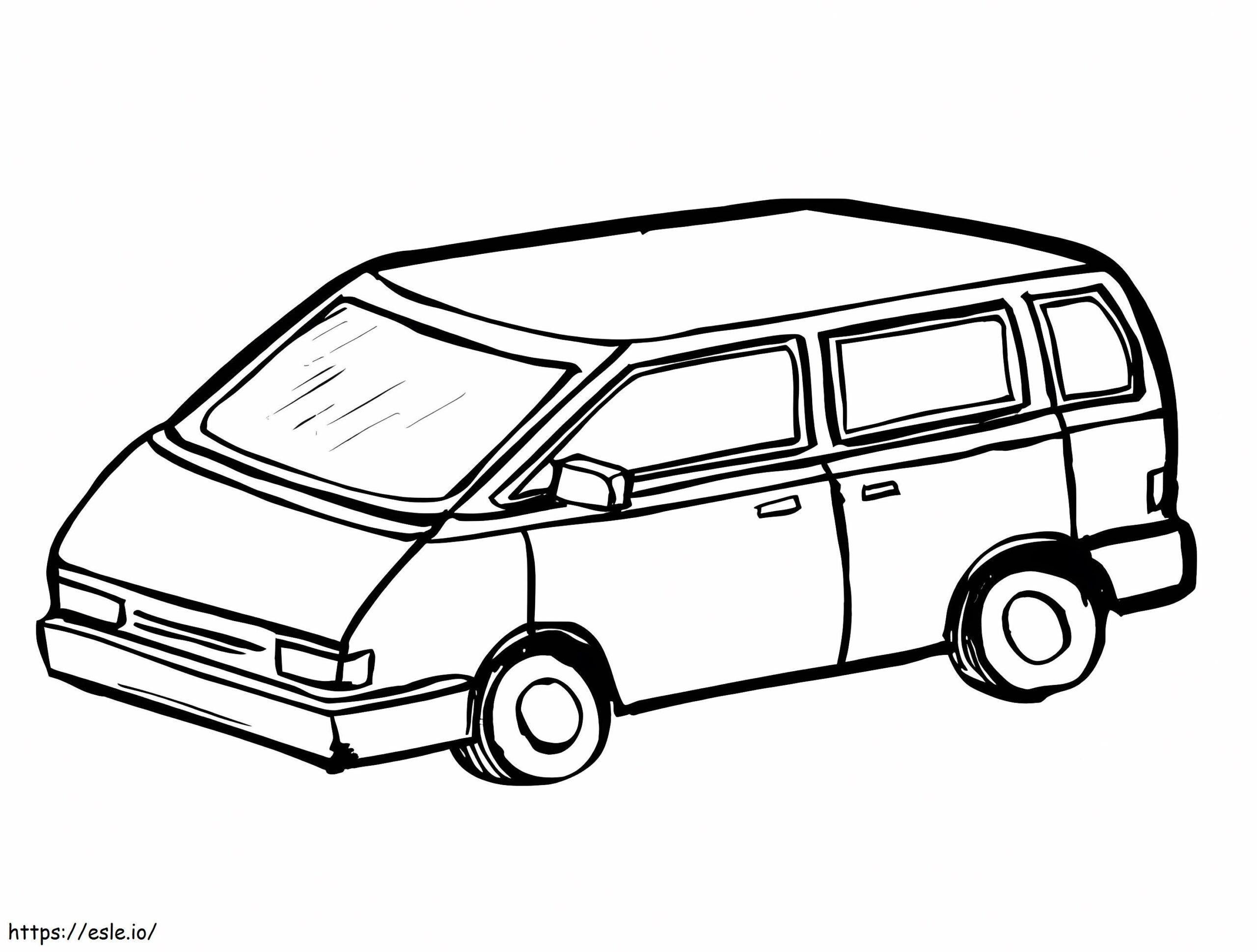The Van Coloring Page