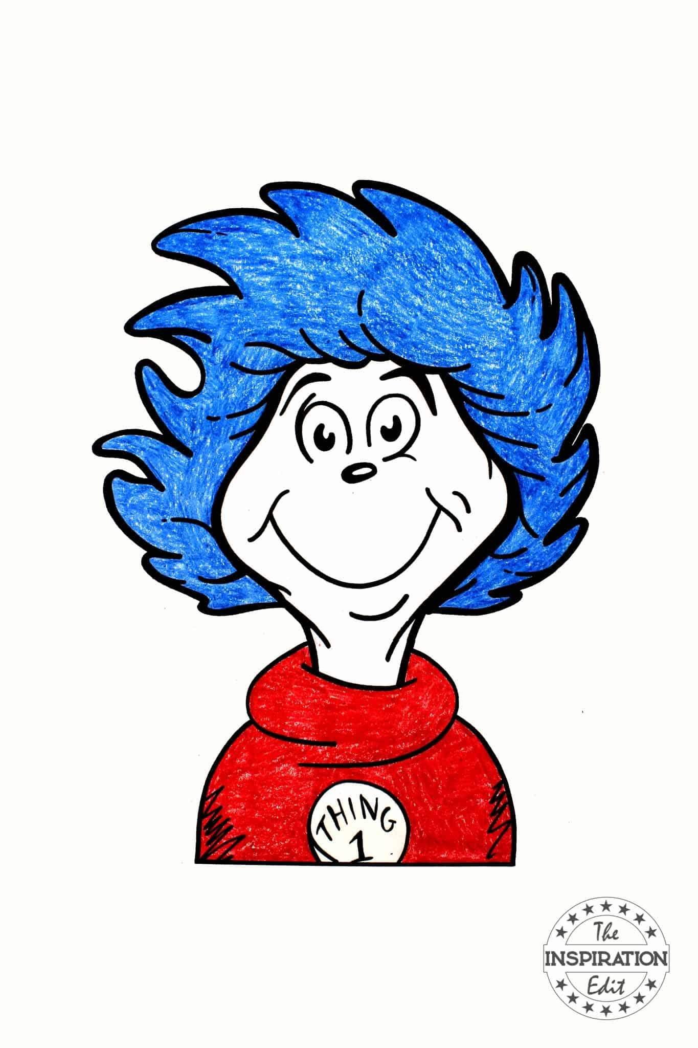 Thing 1 Coloring Page