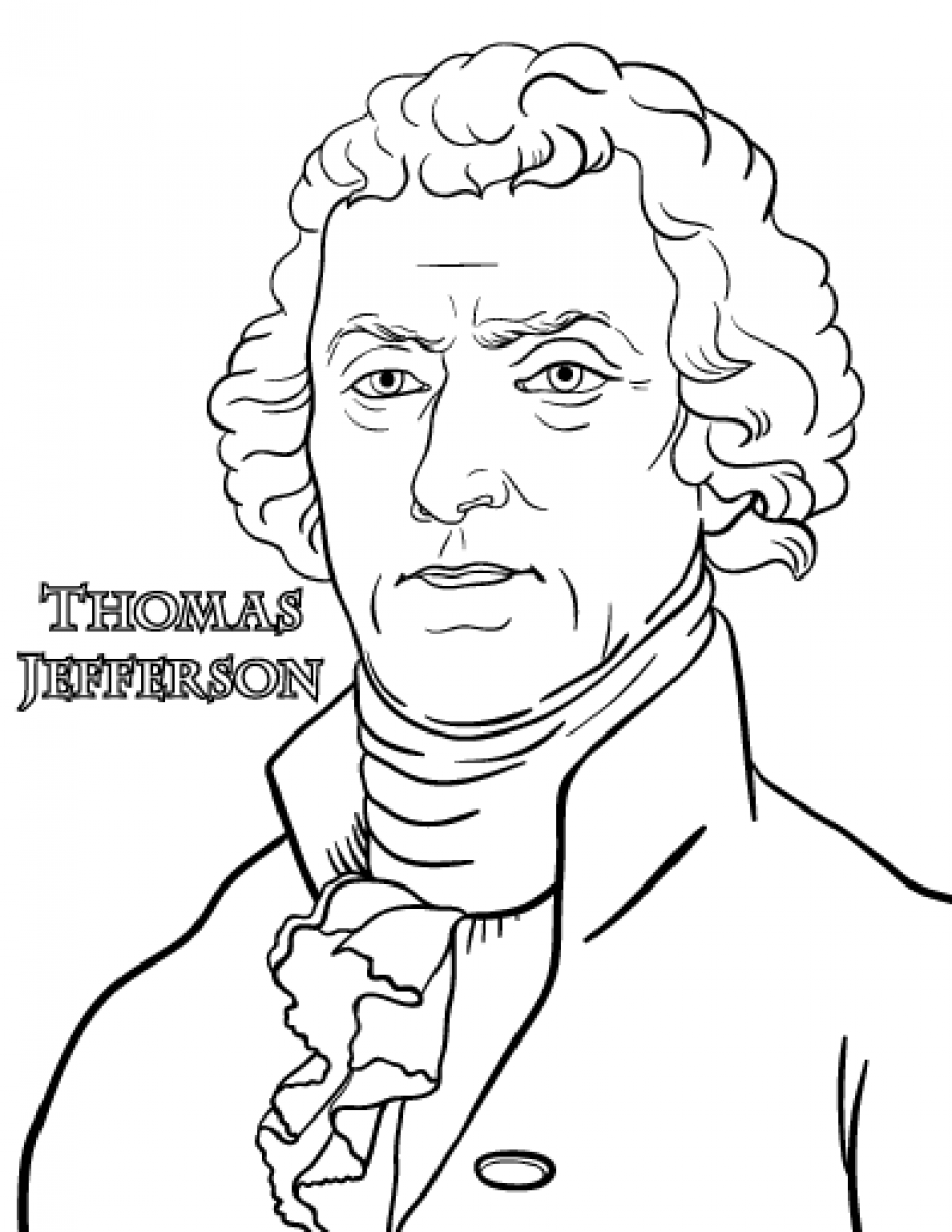 Thomas Jefferson Coloring Pages