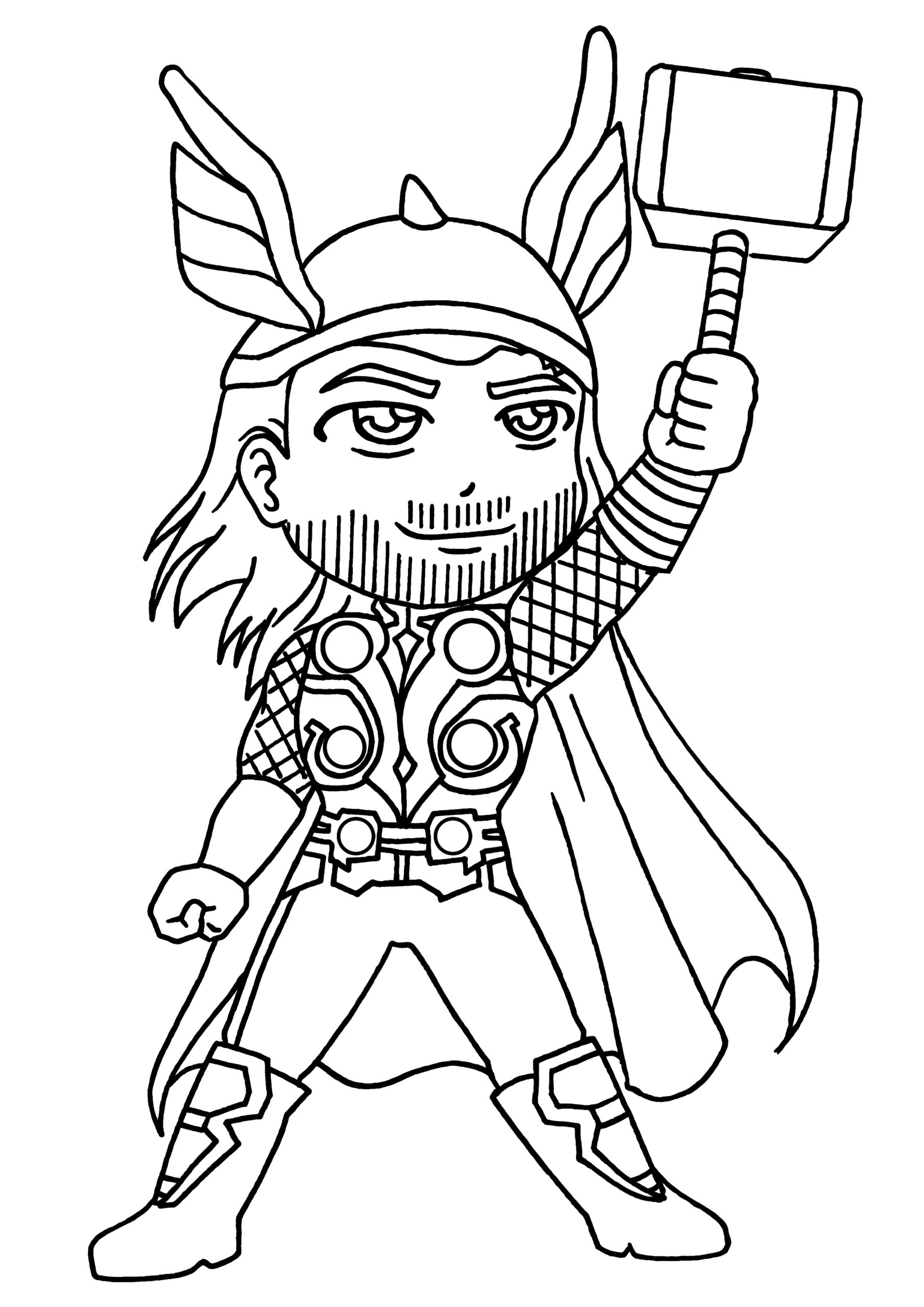 Thor Coloring Page