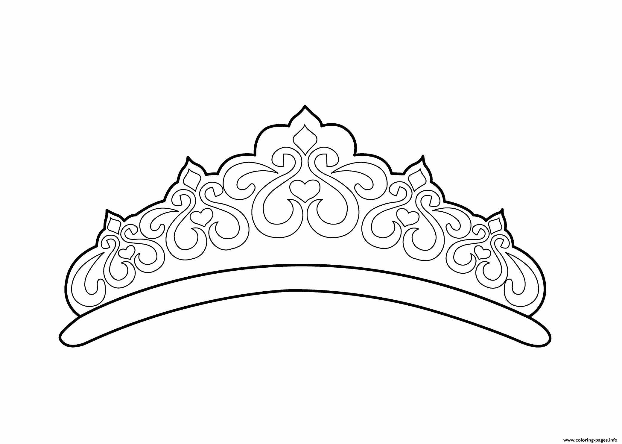Tiara 05 Coloring Page Printable