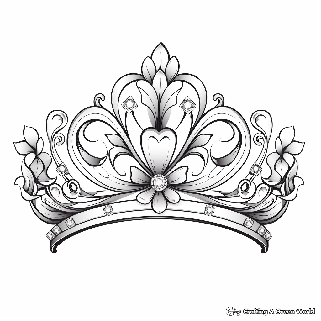 Diamond Tiaras Mom Coloring Pages