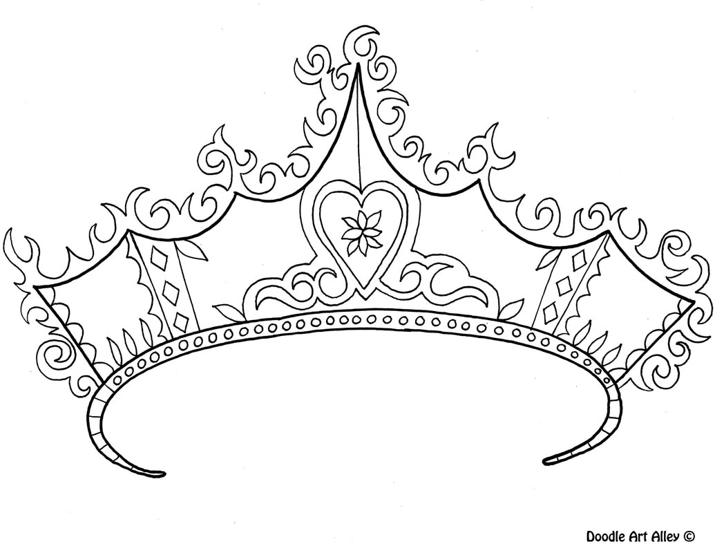 Tiara Coloring Pages Learny Kids