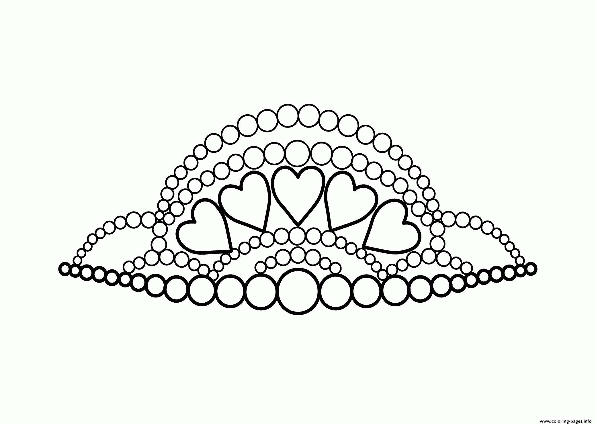 Tiara Young Woman Coloring Page Printable