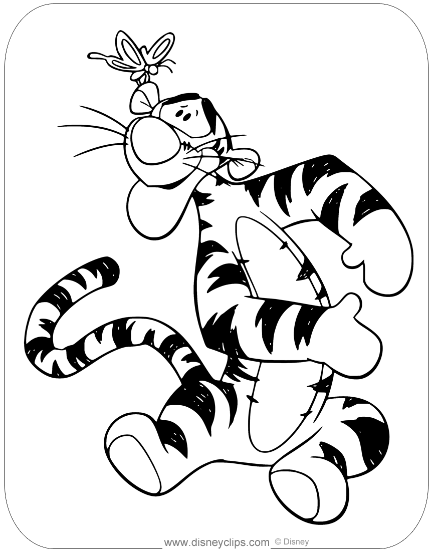 Tigger Coloring Pages Disneyclips
