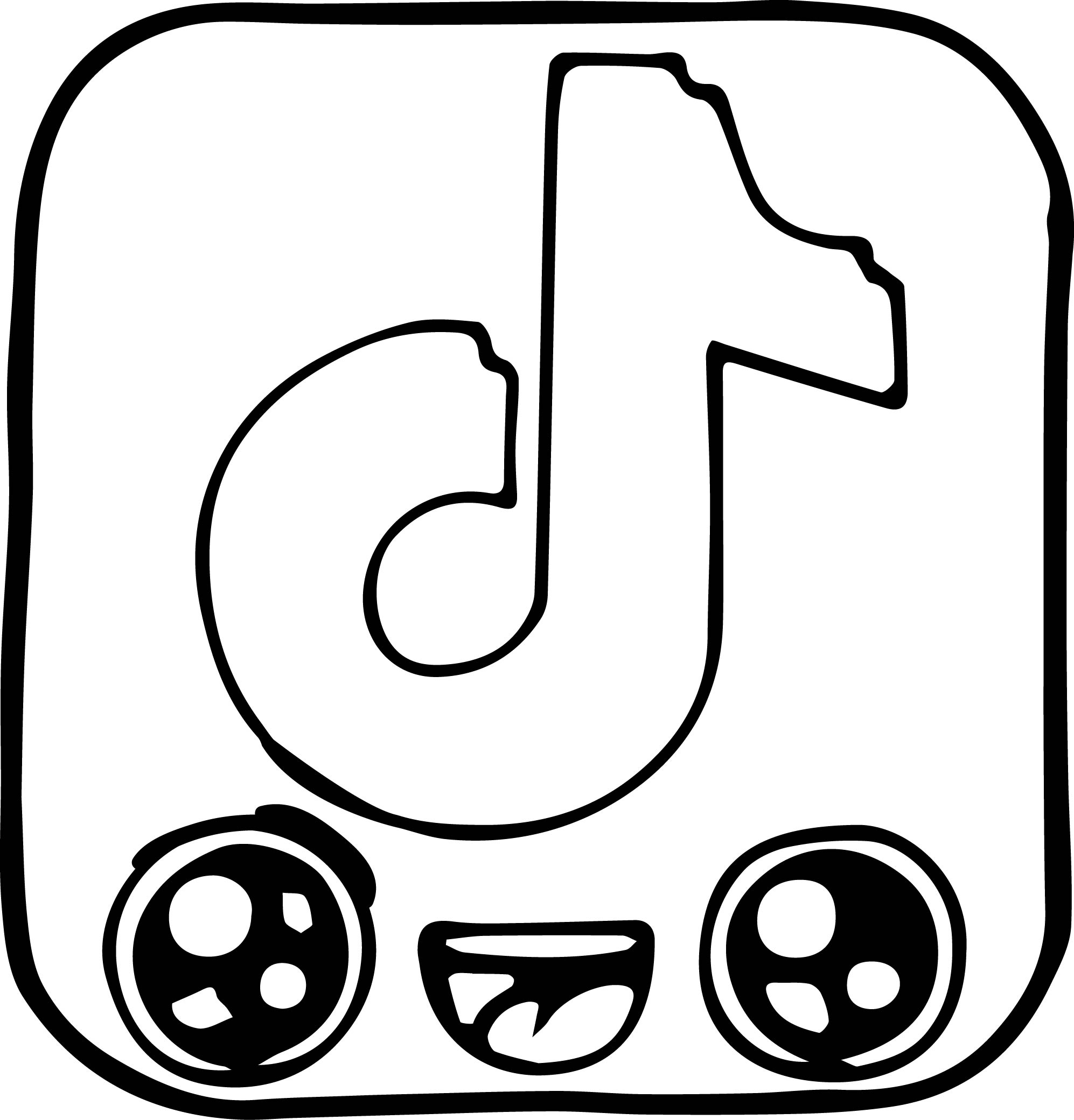 Tiktok Coloring Pages