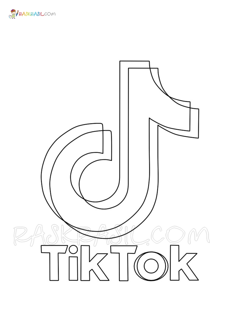 Tiktok Coloring Pages For Kids