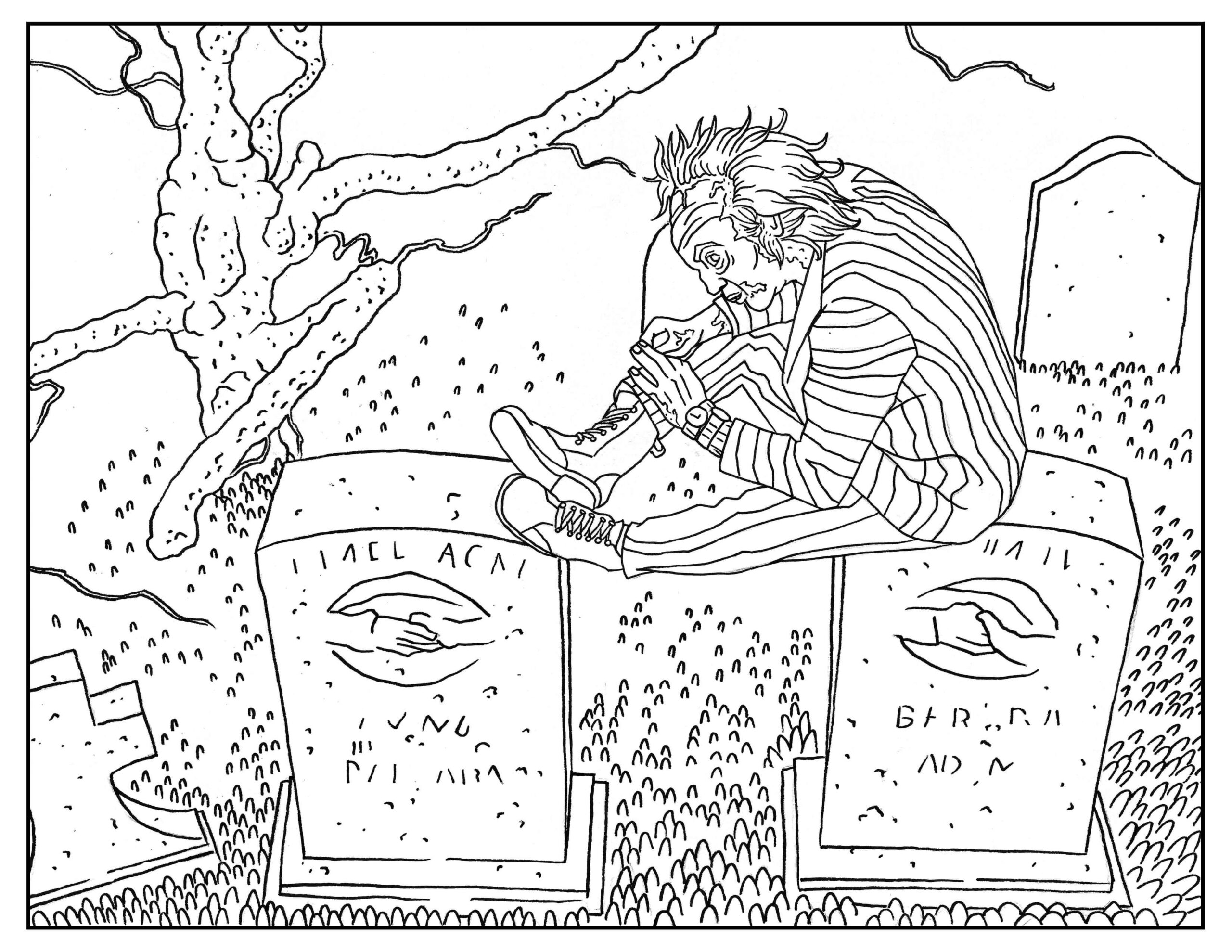Tim Burton Coloring Pages Coloring Pages