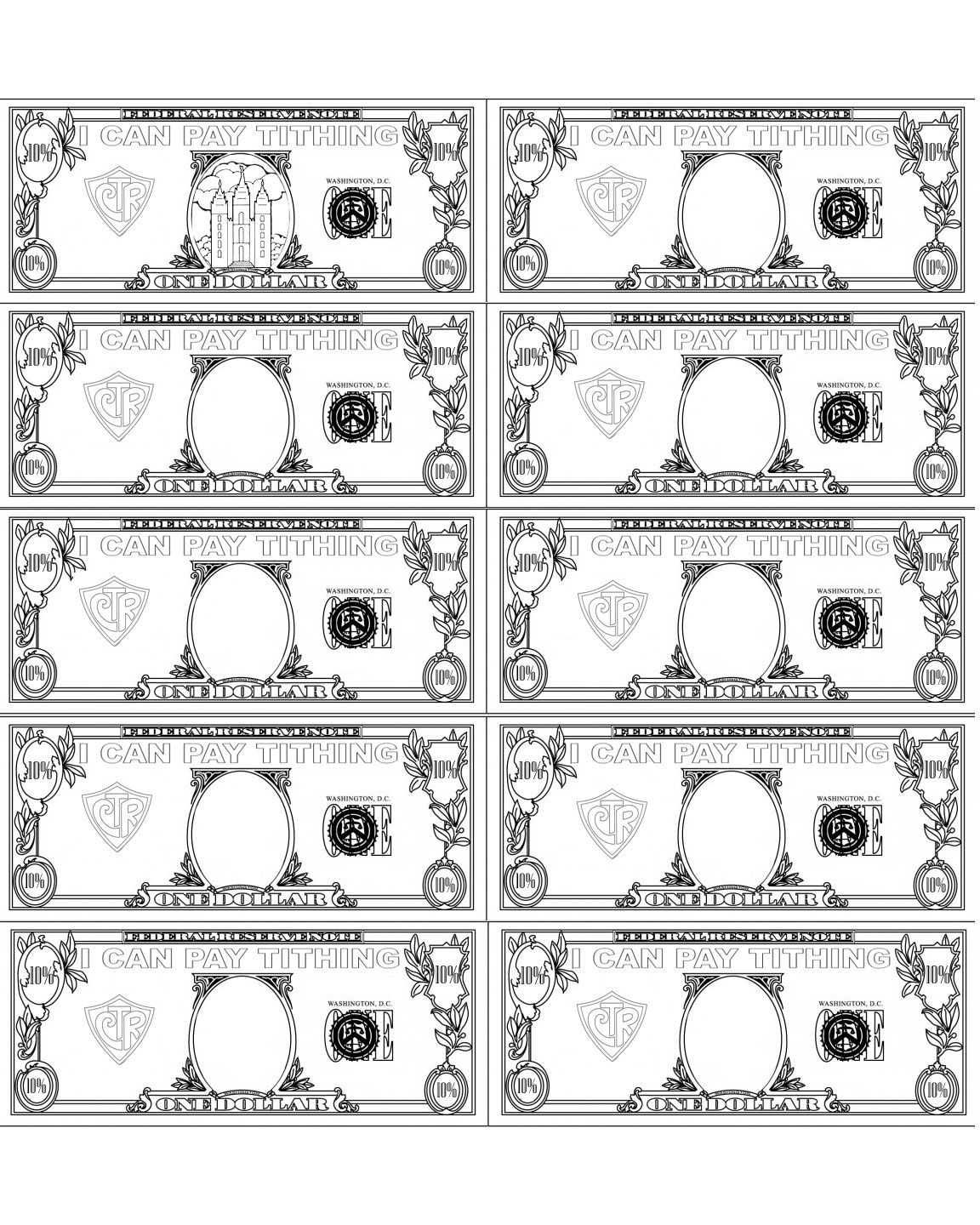 Lds Tithing Coloring Page