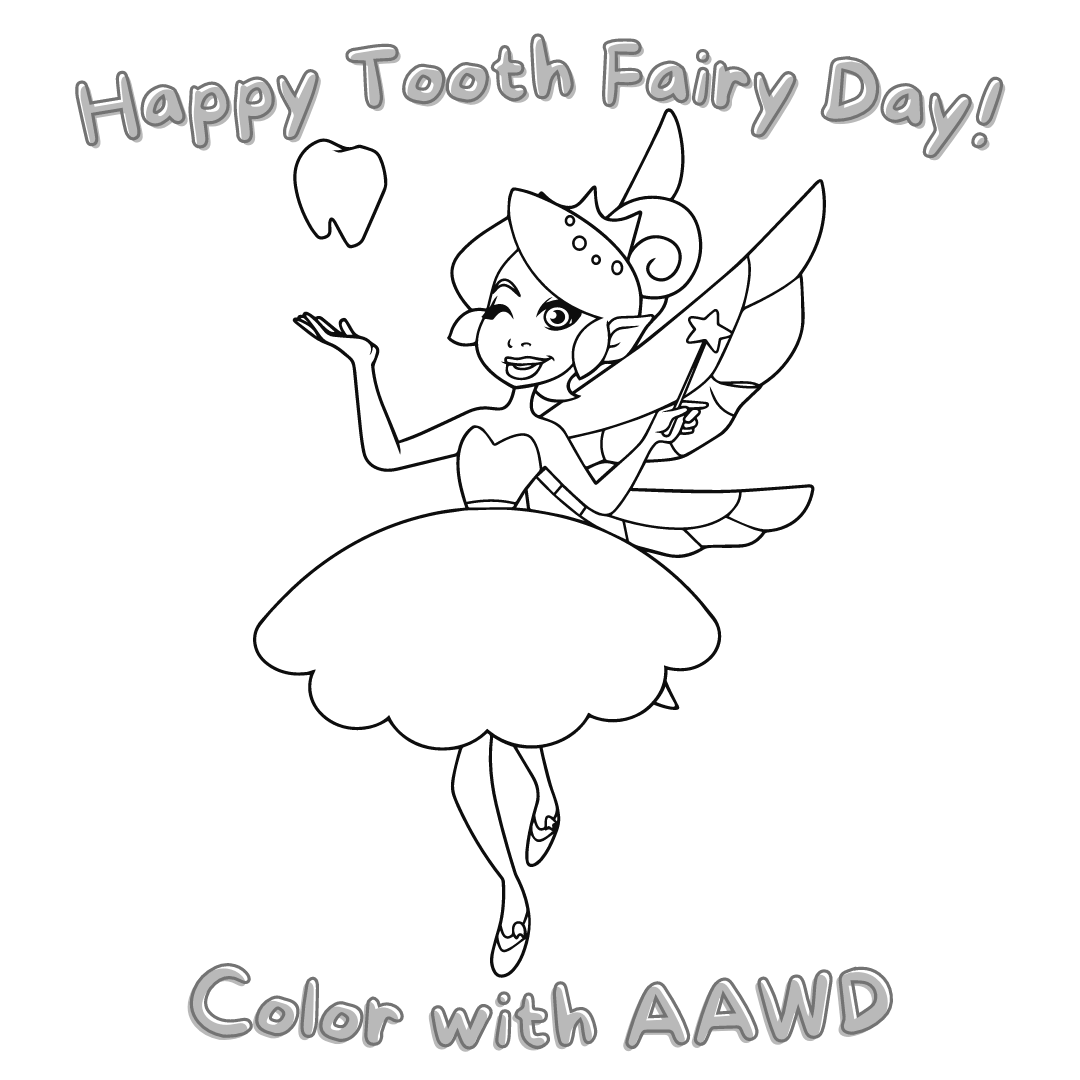 Tooth Fairy Coloring Page