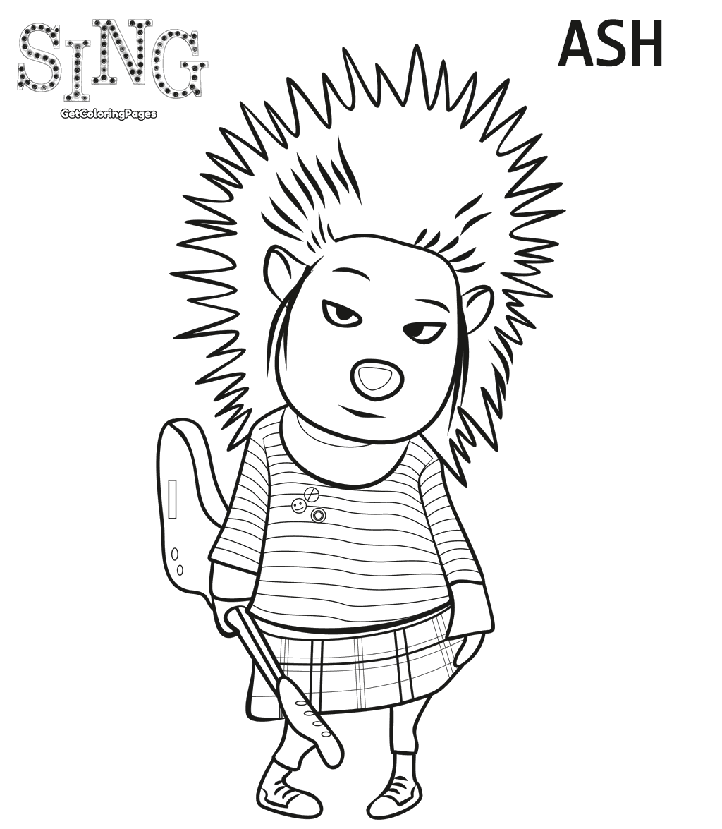 Top 30 Sing Movie Coloring Pages