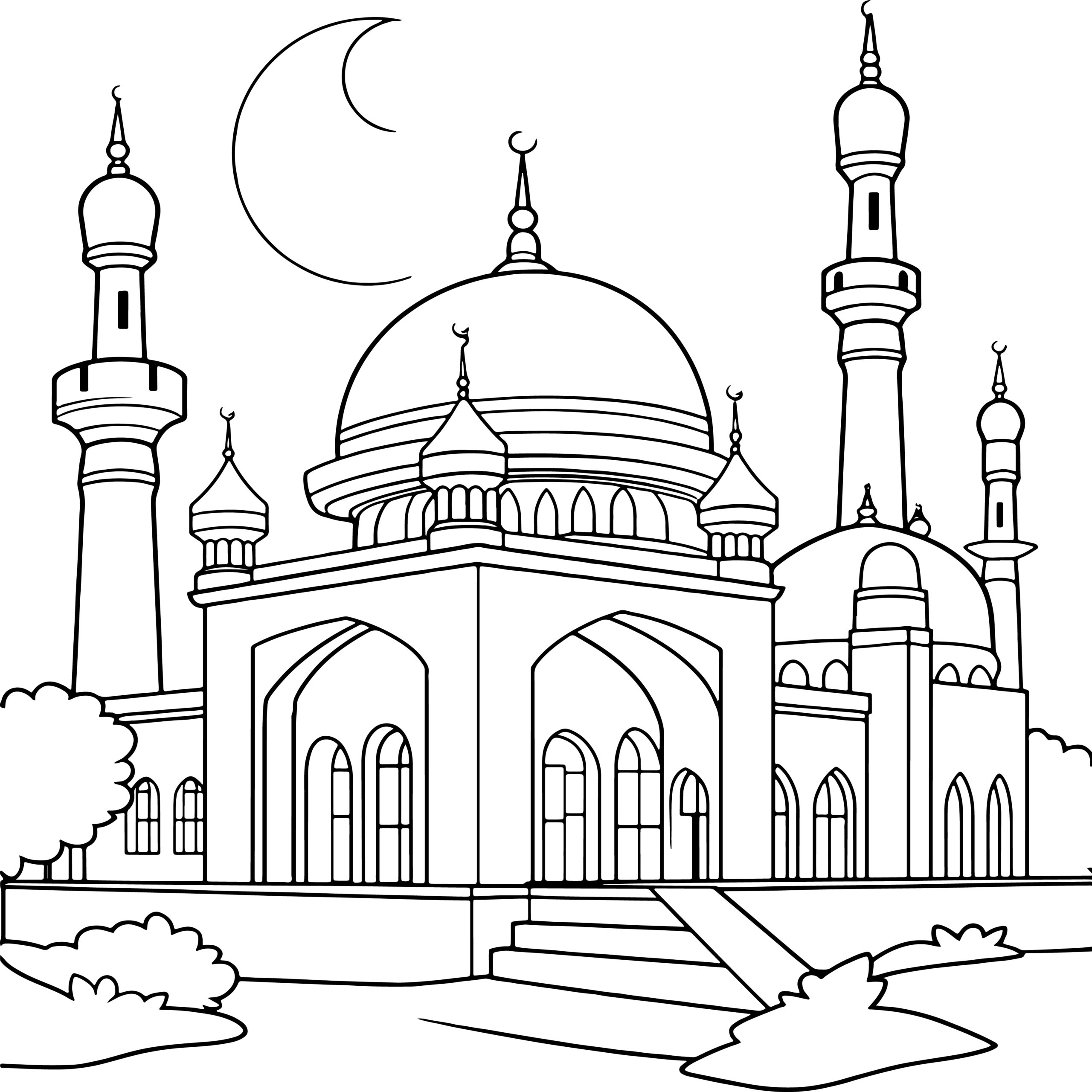 Top 79 Best Mosque Coloring Pages Download And Print For Free Shill Art