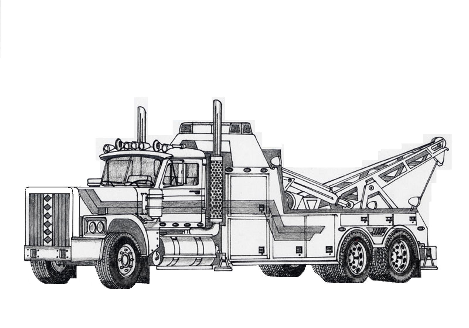 Tow Truck Coloring Pages Kidsworksheetfun