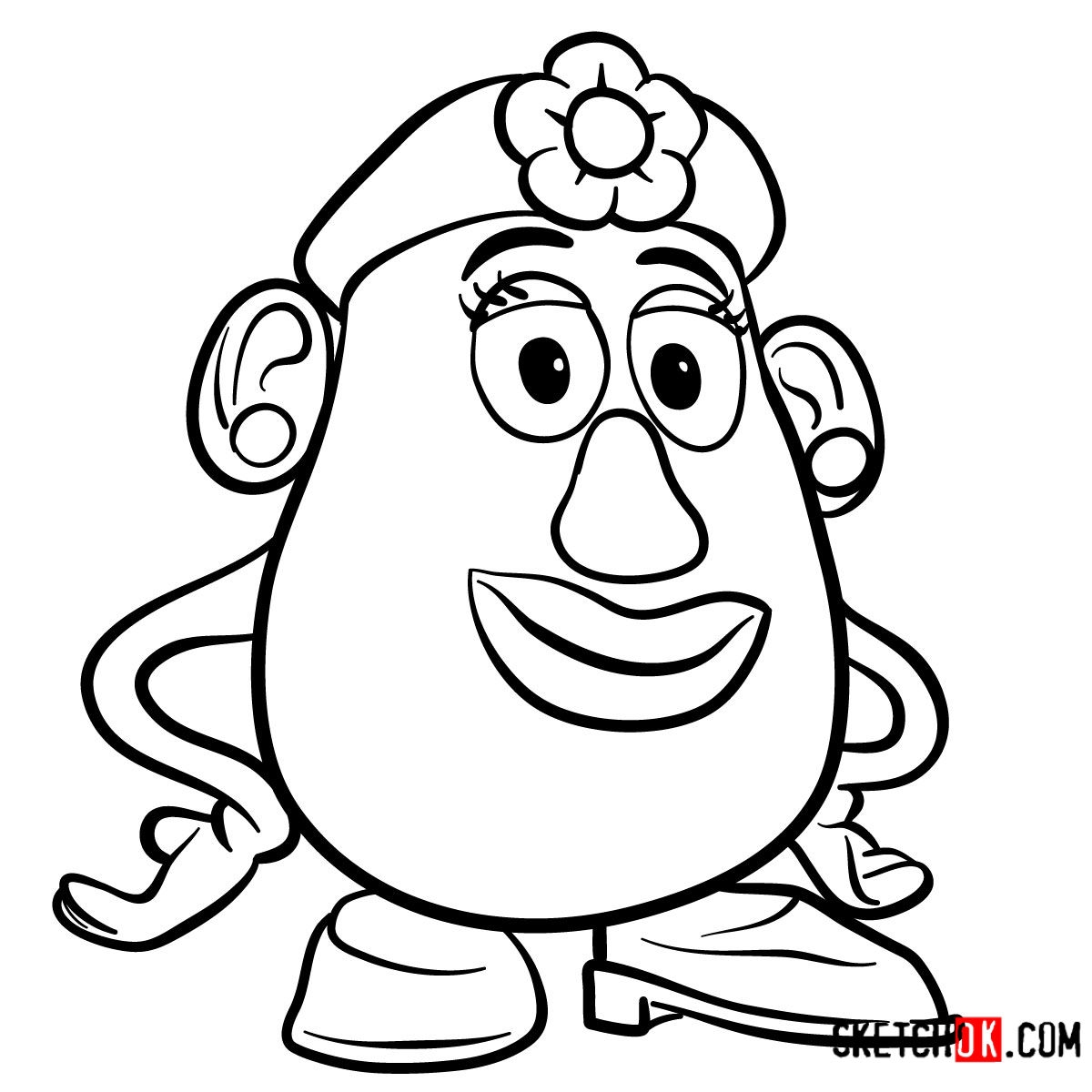 Toy Story Mrs Potato Head Coloring Pages Coloring Pages