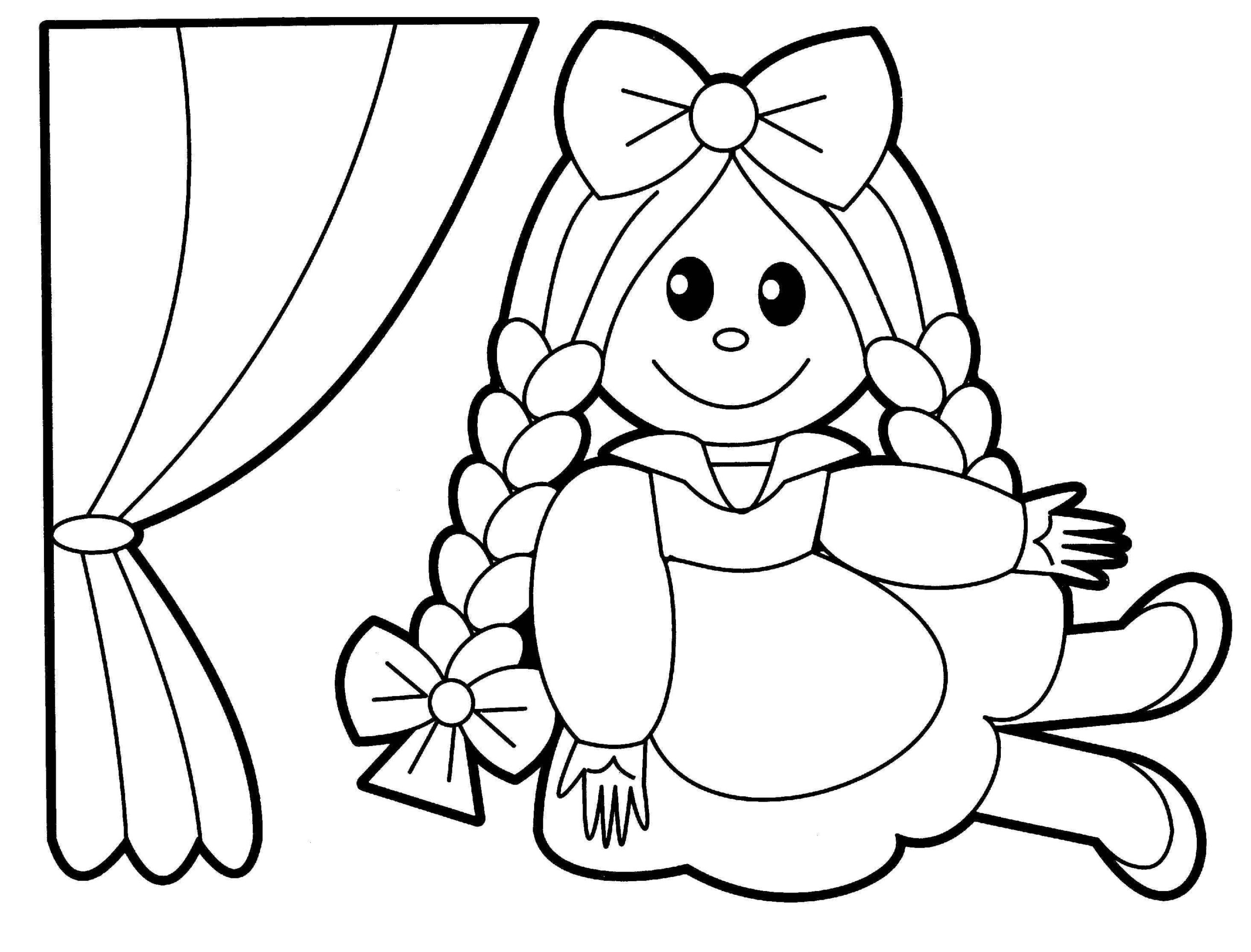 Doll Coloring Page